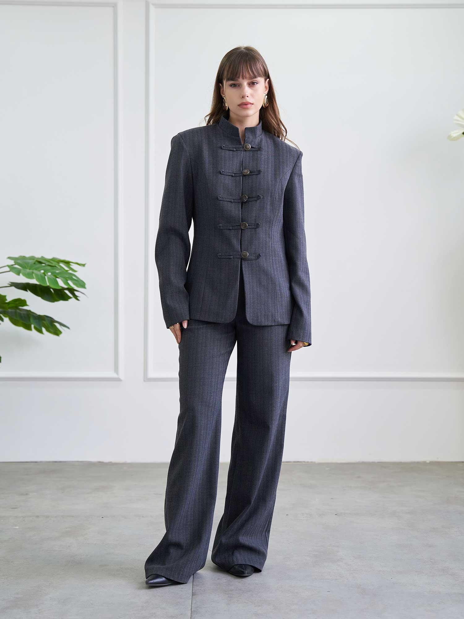 【新品】Tie.Me double-zip pleated one-piece 131046 Oversize Jacket with Pleated Sleeves - LEFON