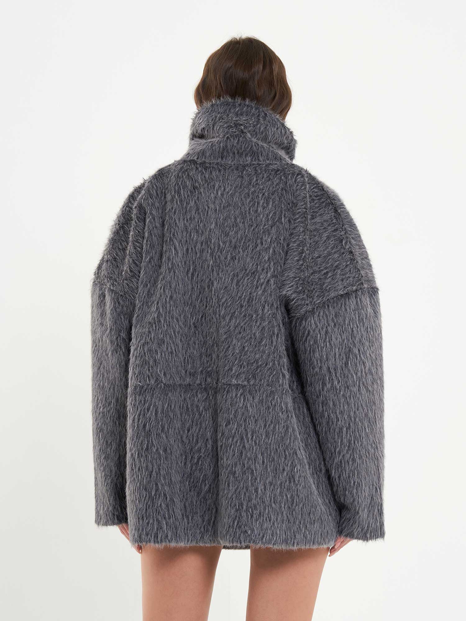 160845 Çıtçıtlı Metal Fermuarlı Mont