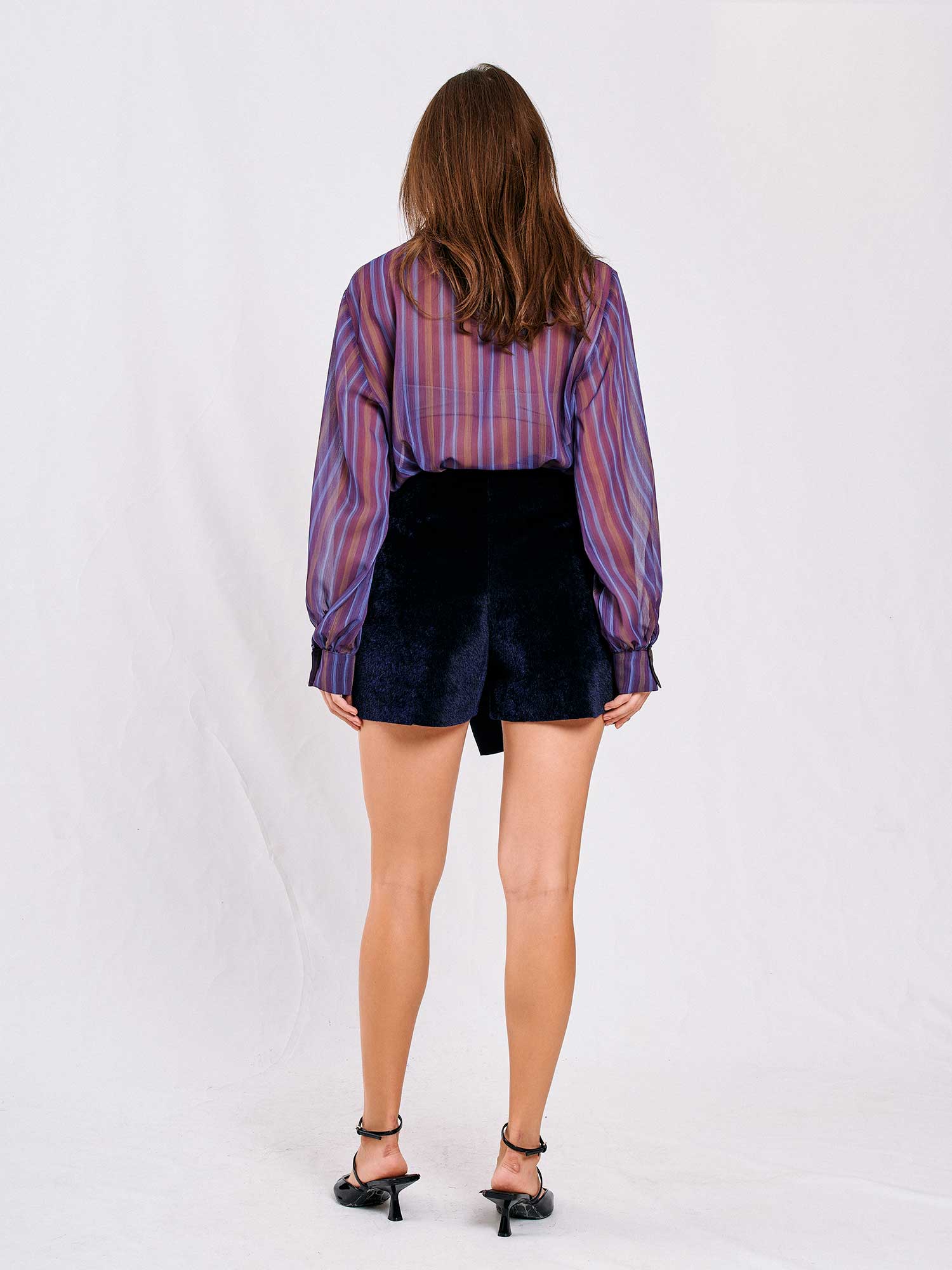 010808 Tokalı Şort Etek