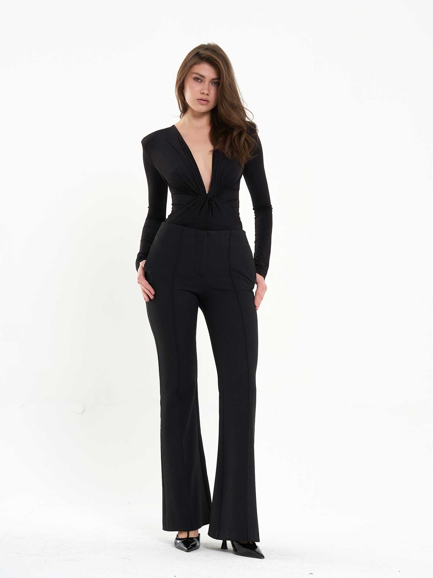 031596 Nervürlü Pantolon