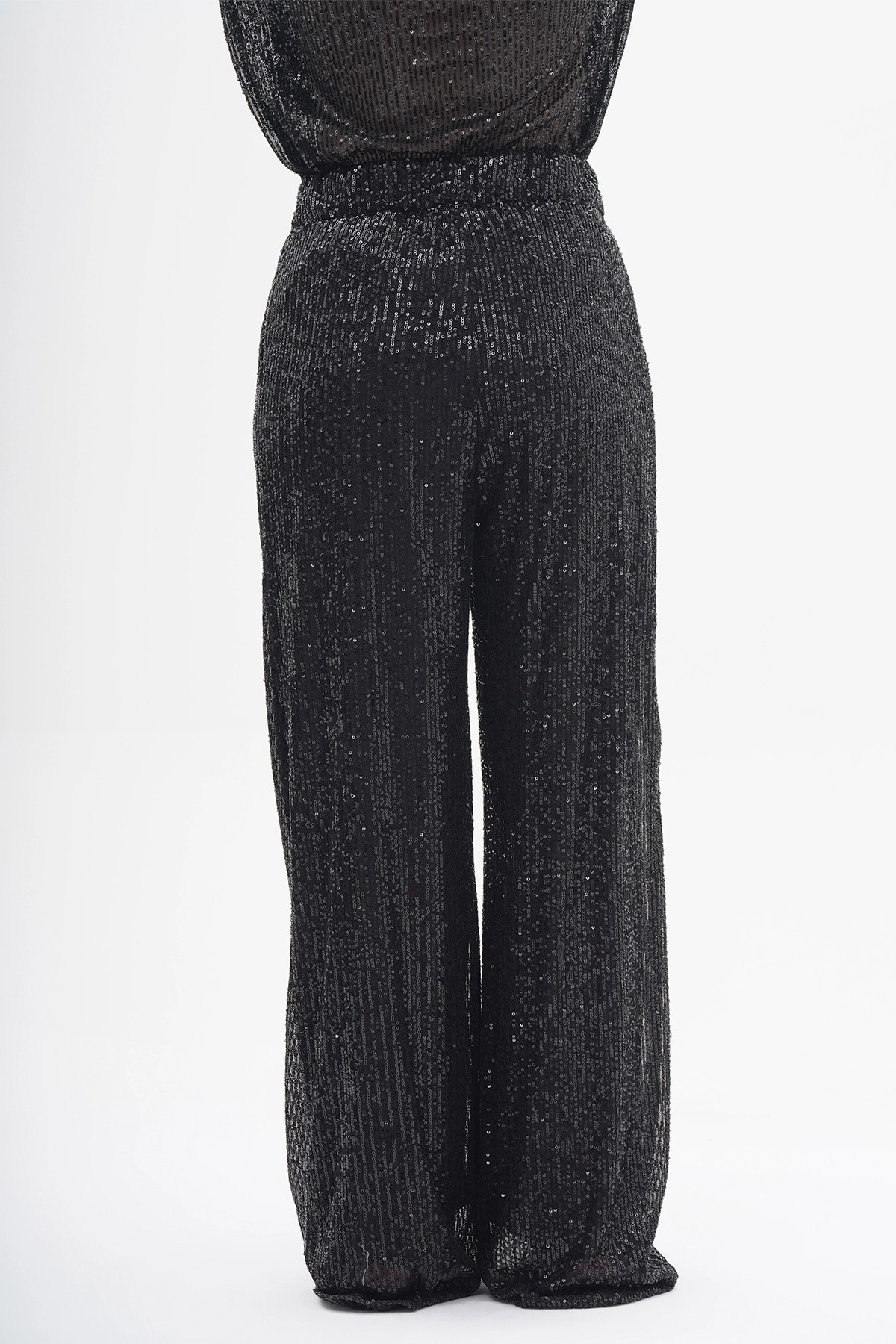 031104 Elastic Waist Sequin Trousers