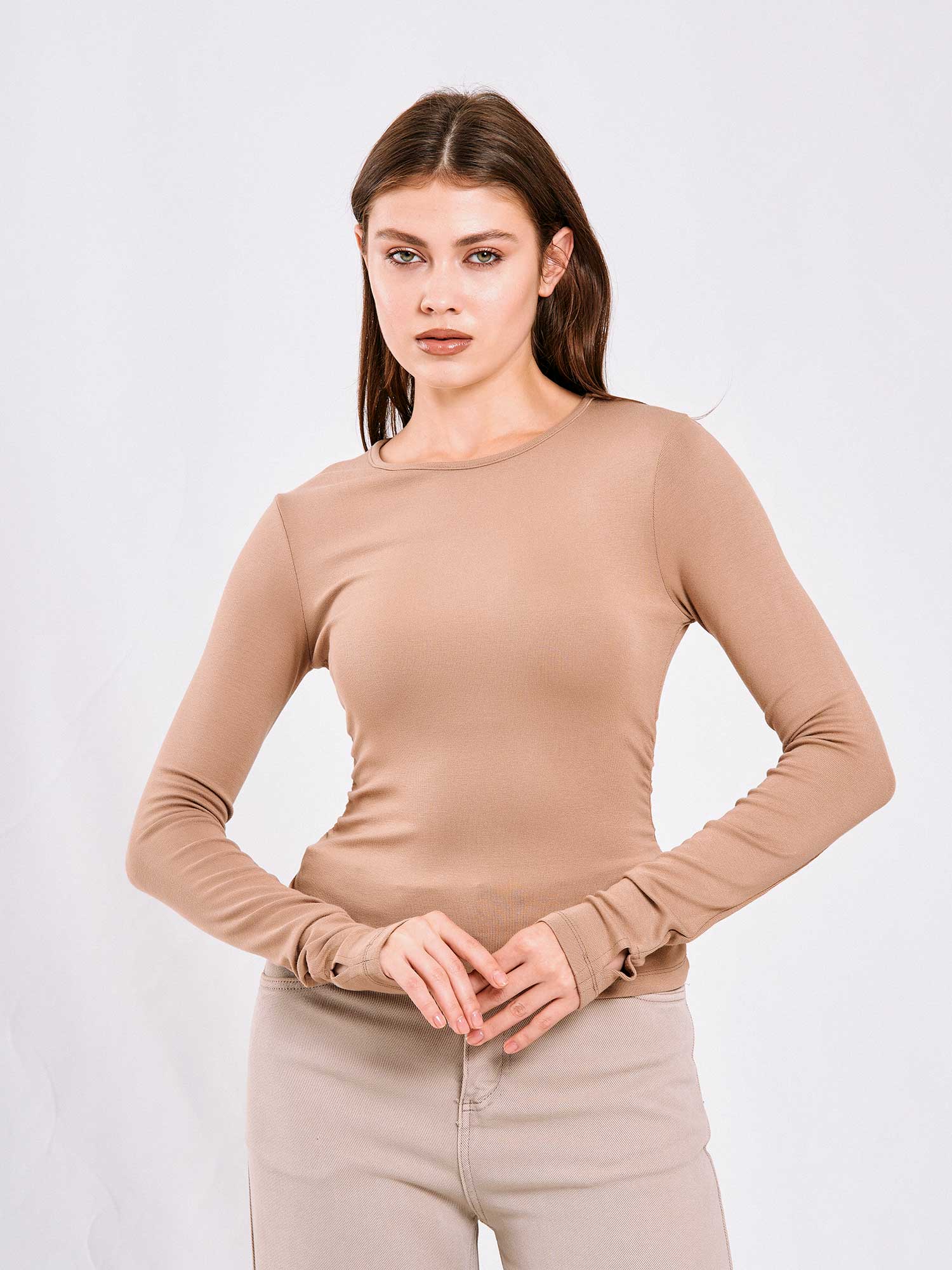 071782 Yanları Büzgülü Bluz