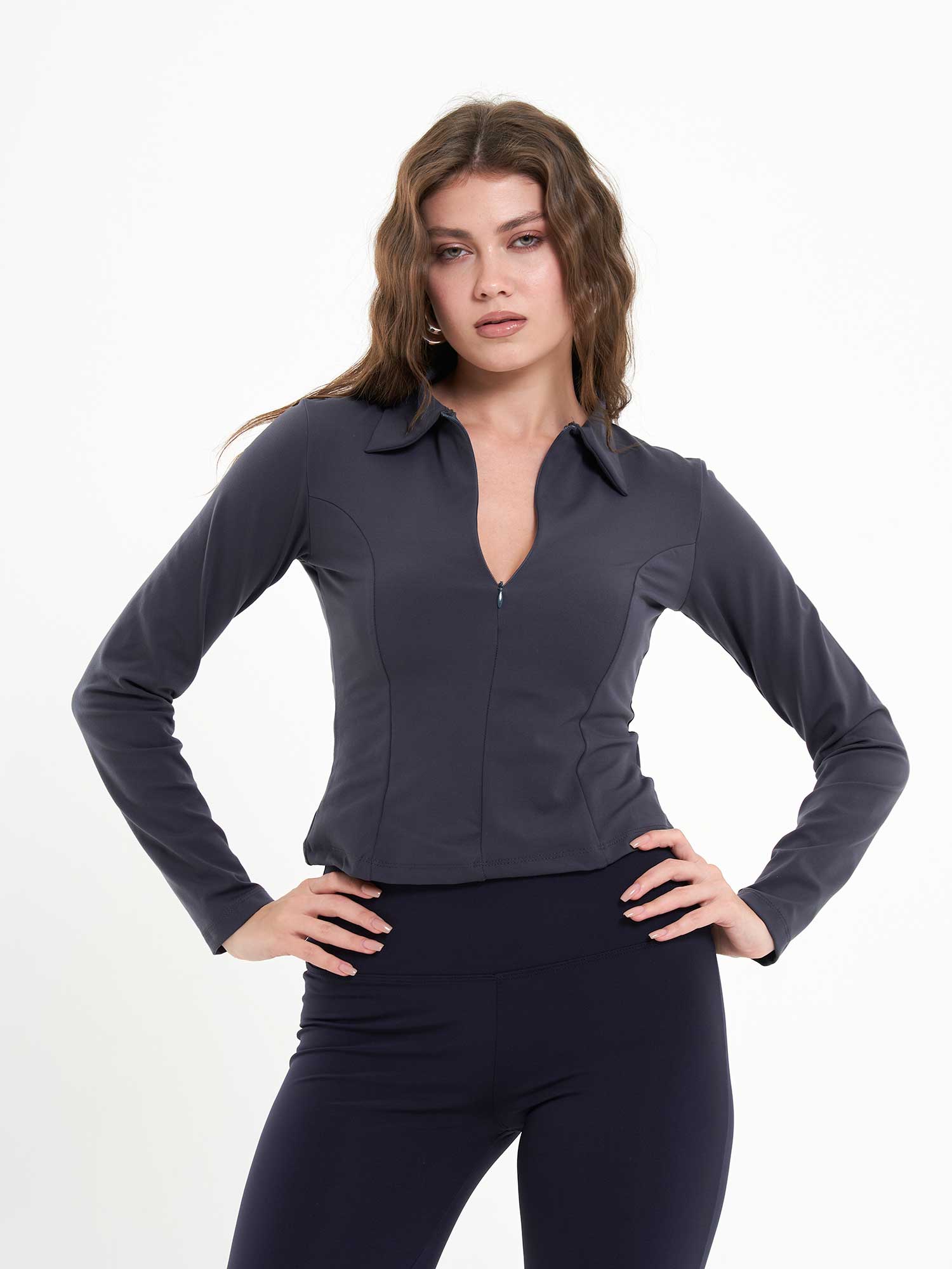 071793 Cupra Modal Polo Yaka Bluz