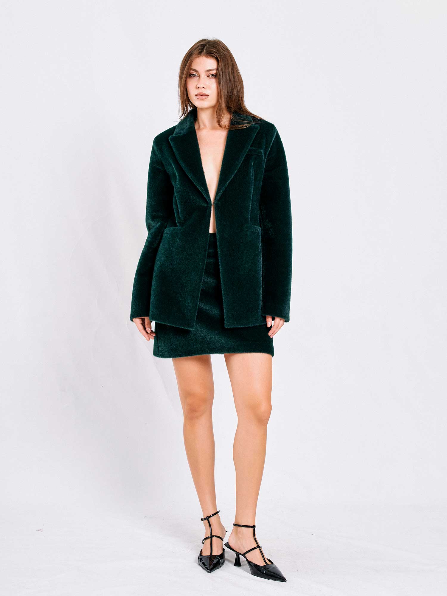 130997 Fleece Hemmed Wacky Jacket