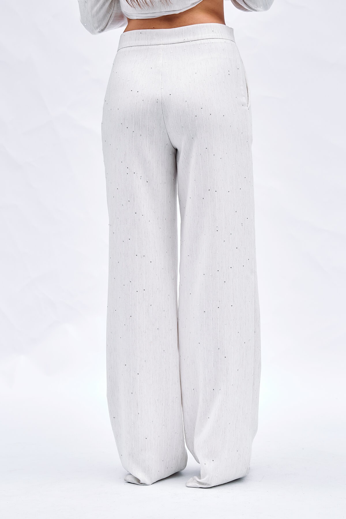 031418 ÇİZGİLİ DÜZ PAÇA PANTOLON
