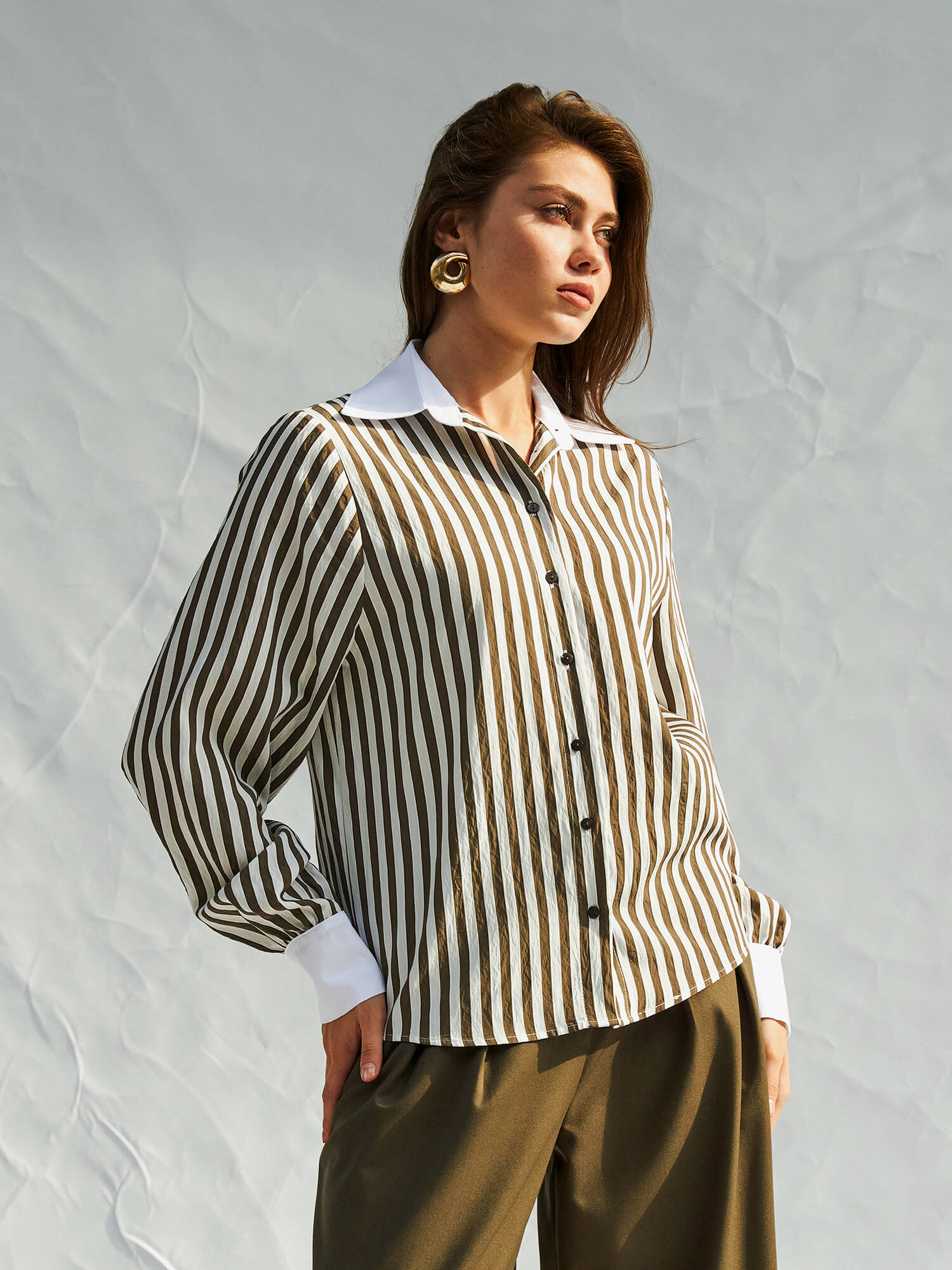 080726 Garnili Erkek Yaka Gömlek