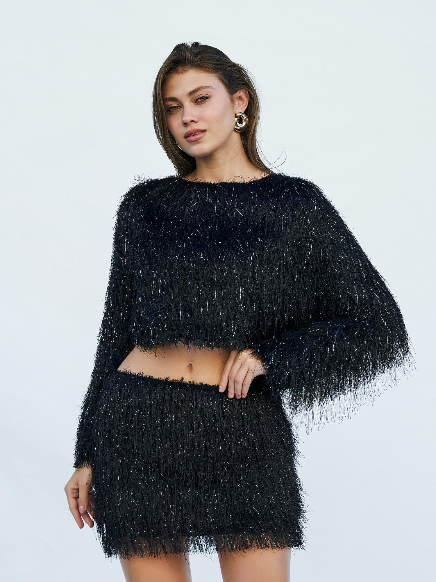 071779 Saçaklı Bluz