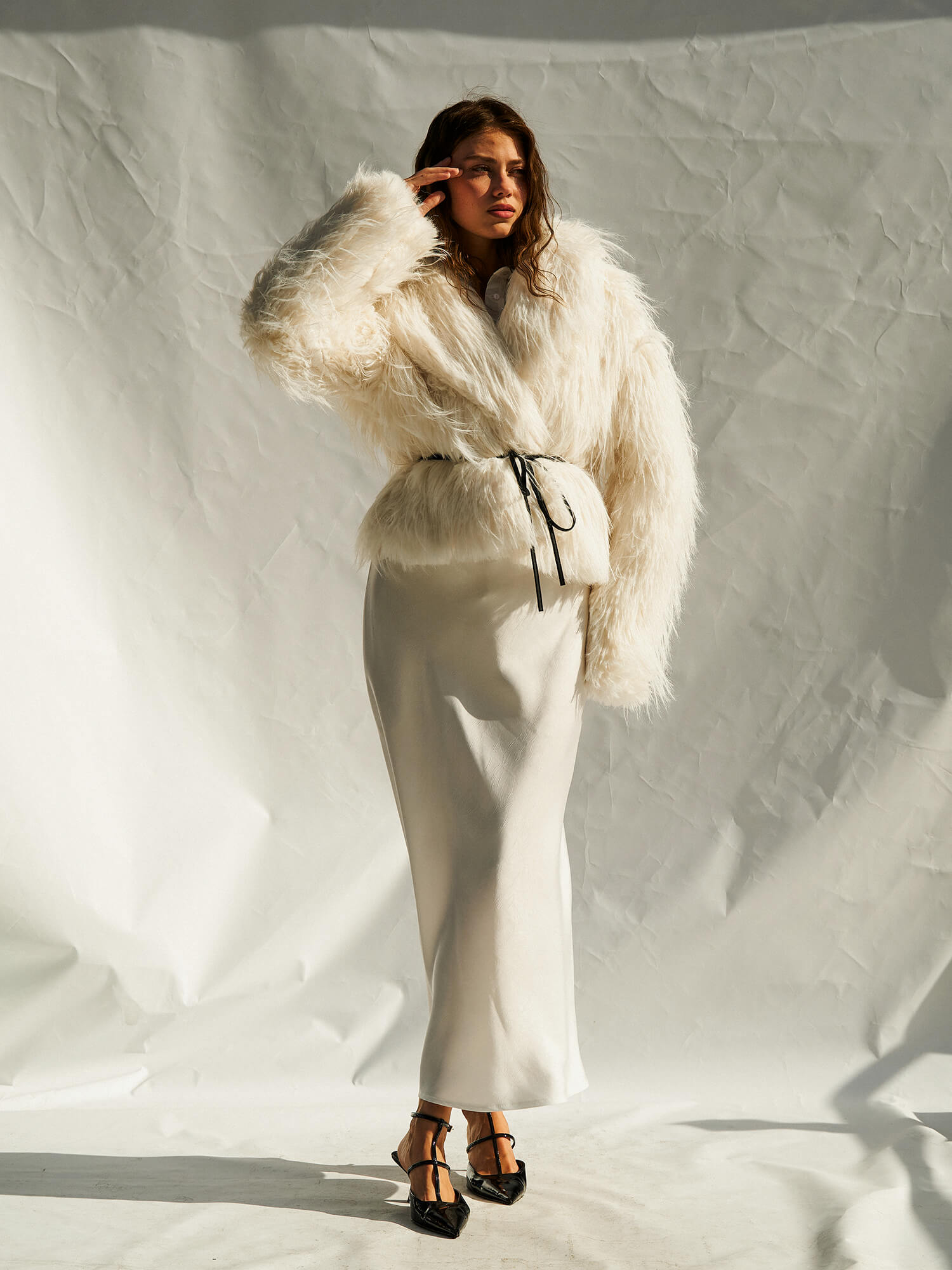 170503 Geniş Yaka Kısa Kürk