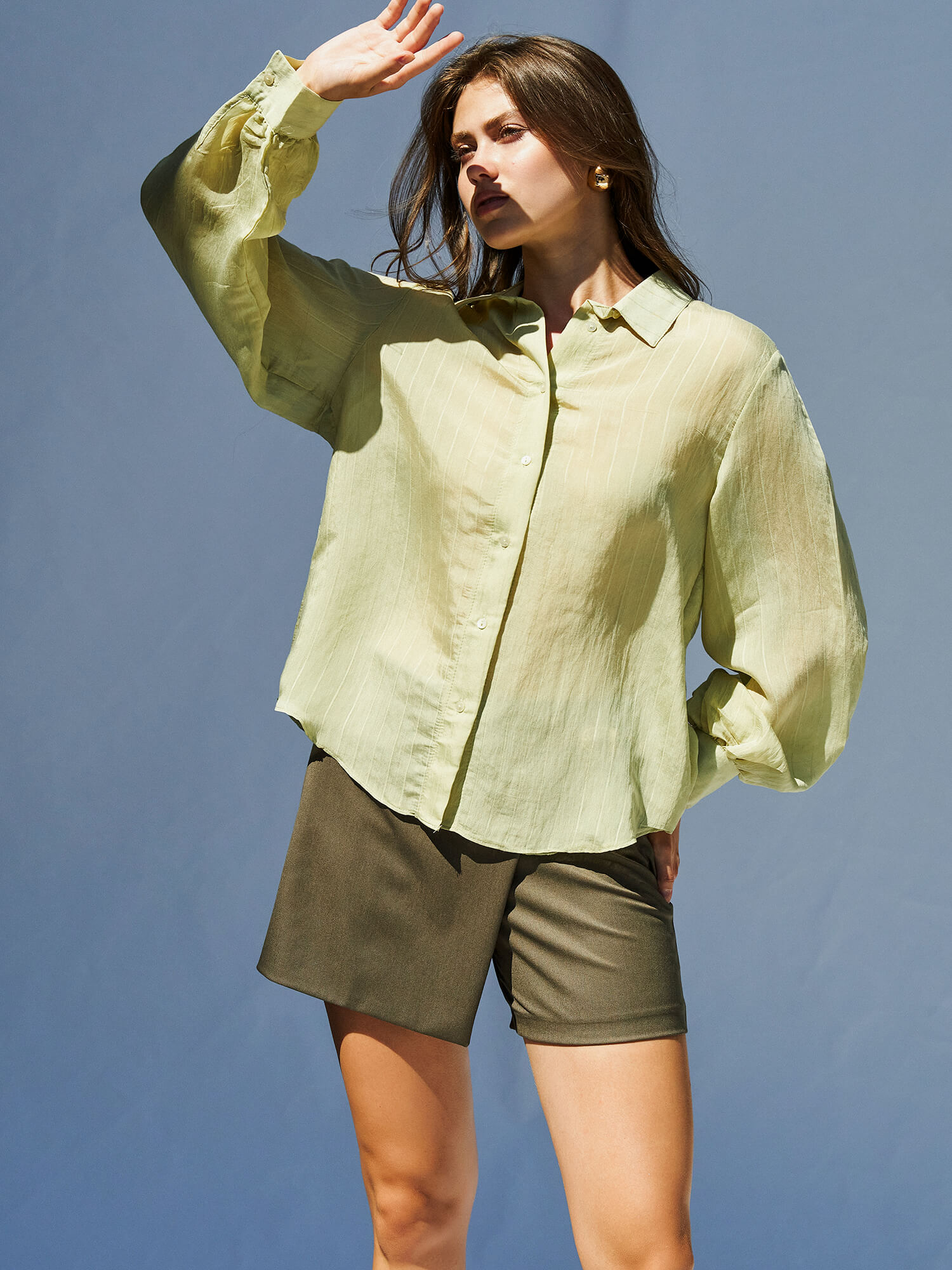 080727 Balon kol Basic Gömlek