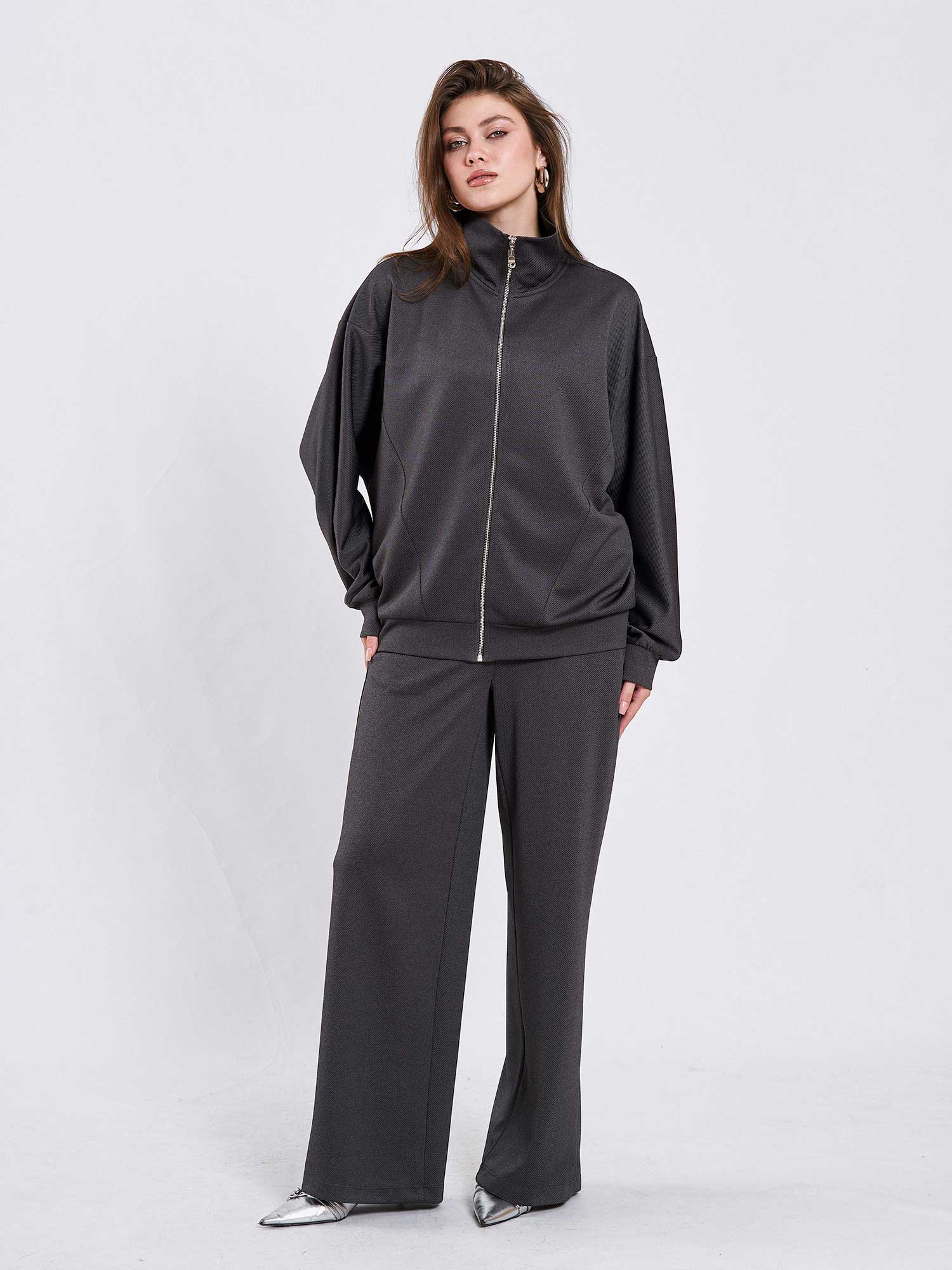 220594 Önü Fermuarlı Örme Eşofman Takım