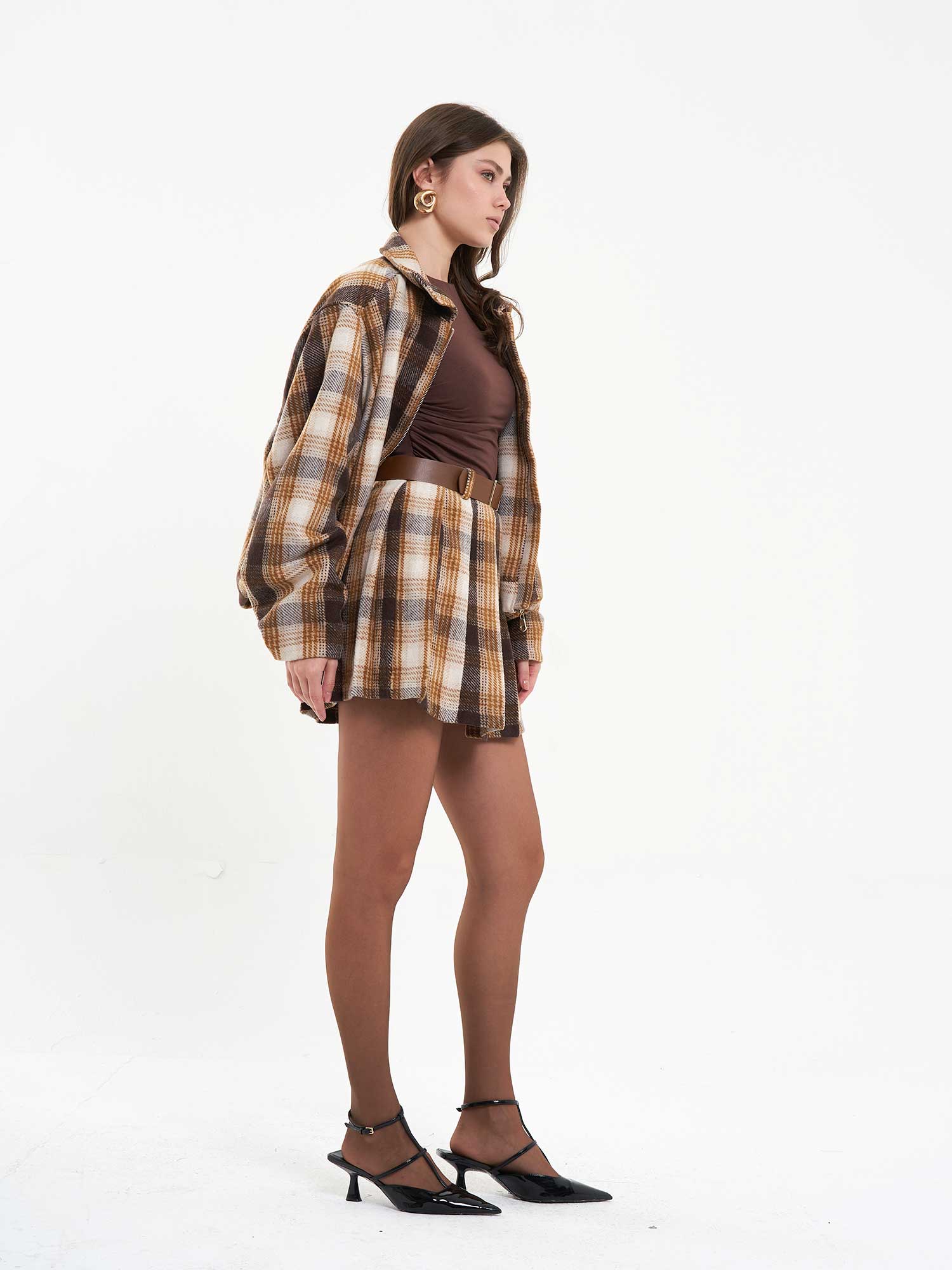 041125 Mini Pileli Etek