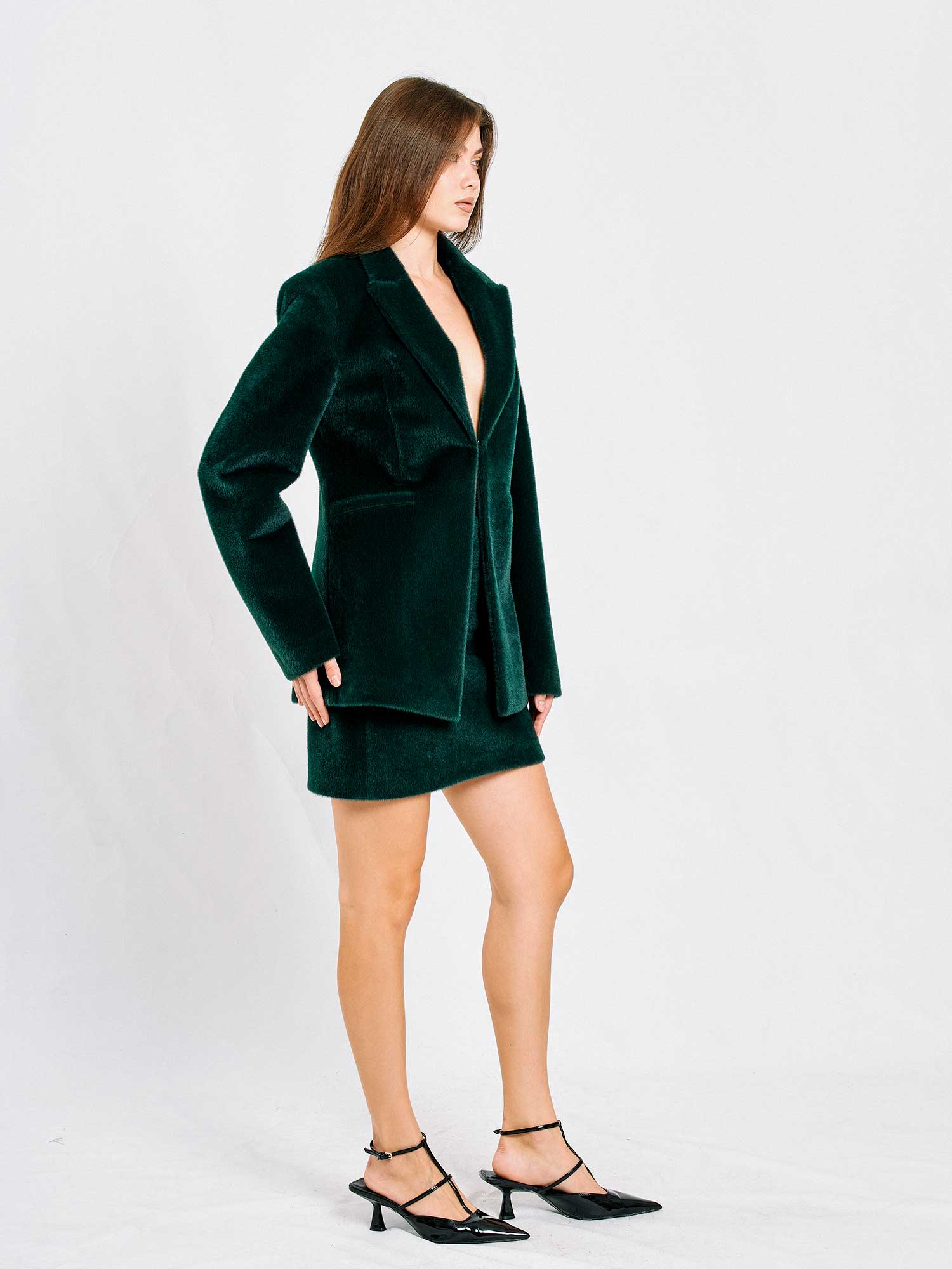 130997 Fleece Hemmed Wacky Jacket