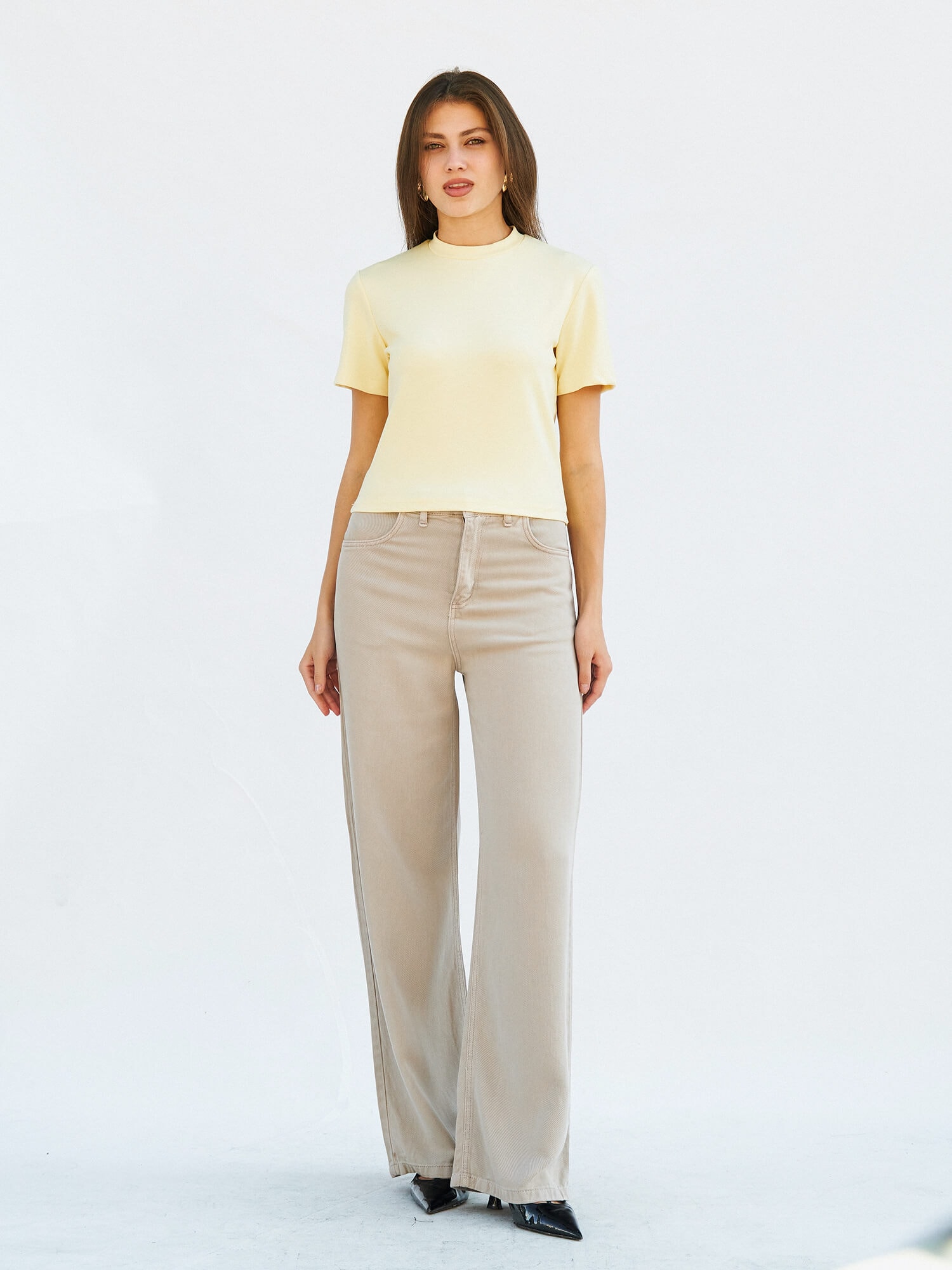 050643 KISA KOLLU CROP TSHIRT