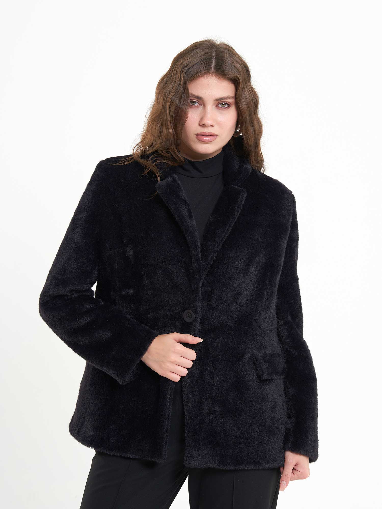 160842 Tek Düğme Mont