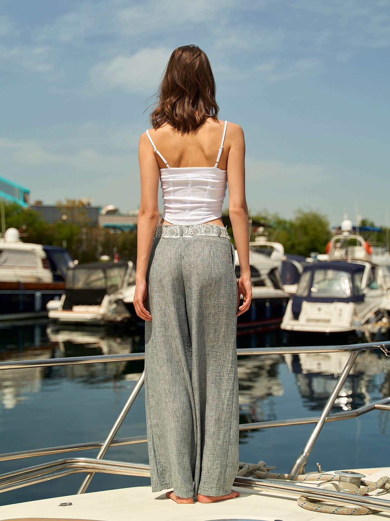 031475 BEL DANTEL DETAYLI  PANTOLON