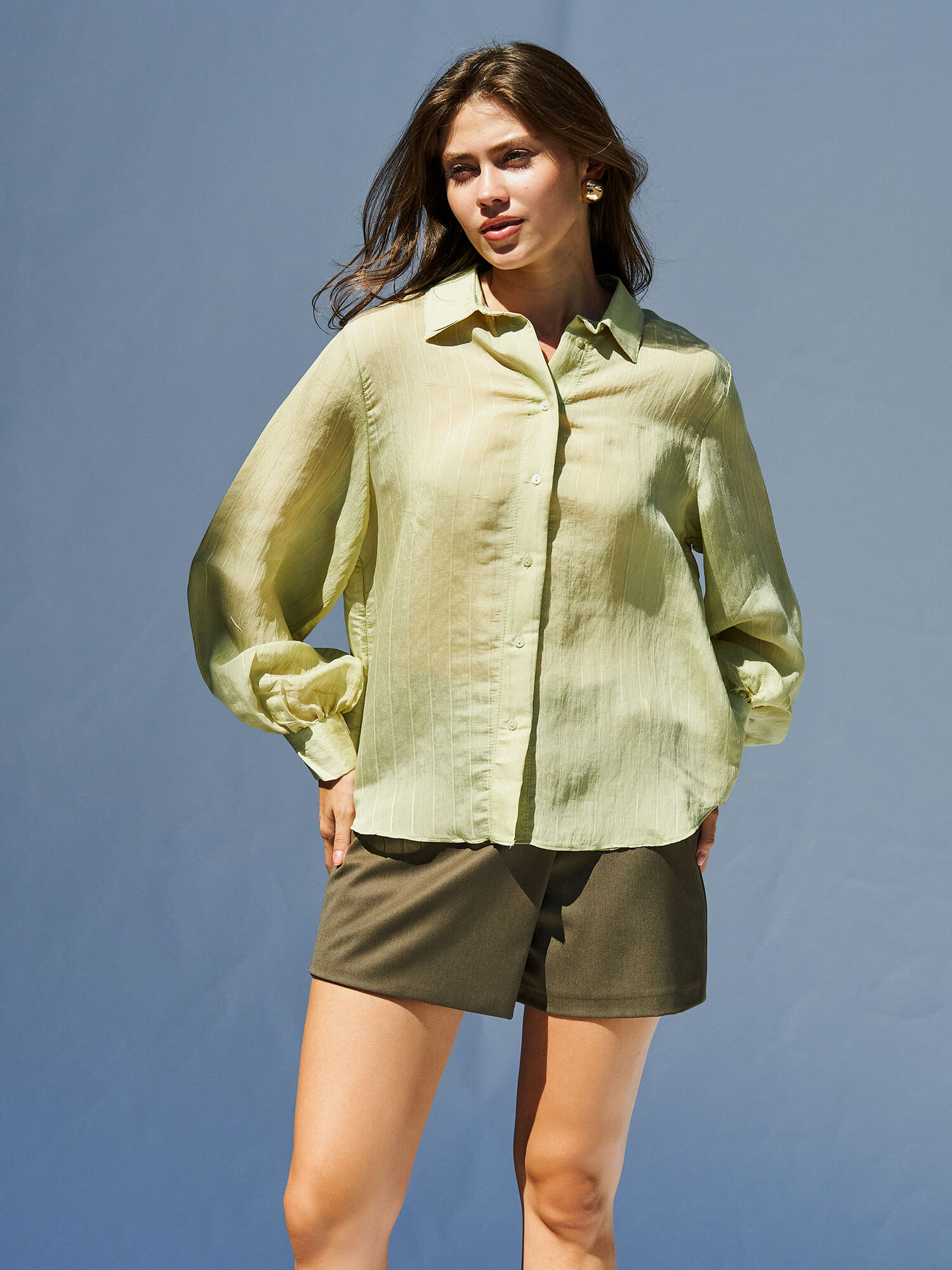 080727 Balon kol Basic Gömlek