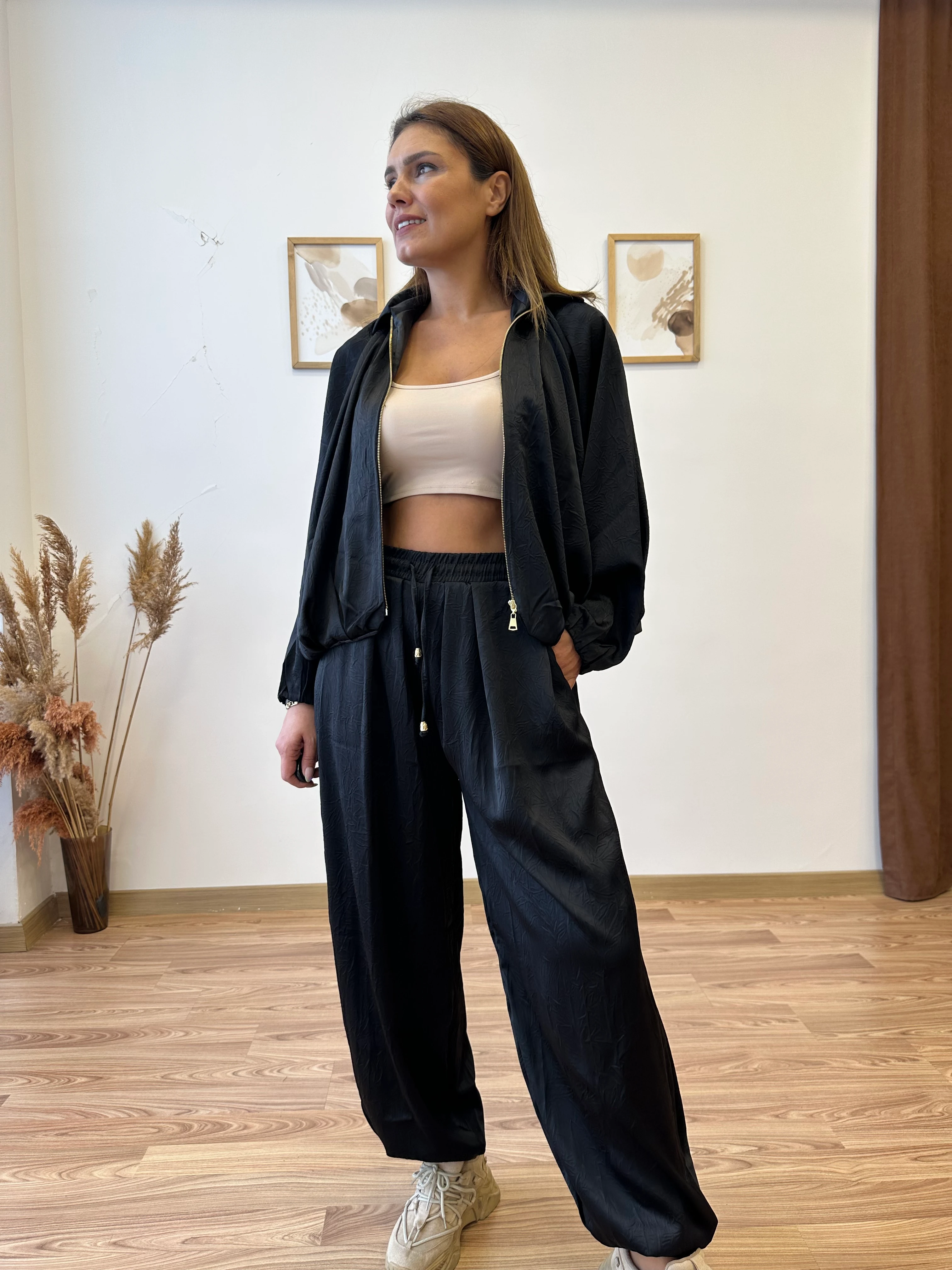 Tasarım Bomber Ceket Şalvar Takım