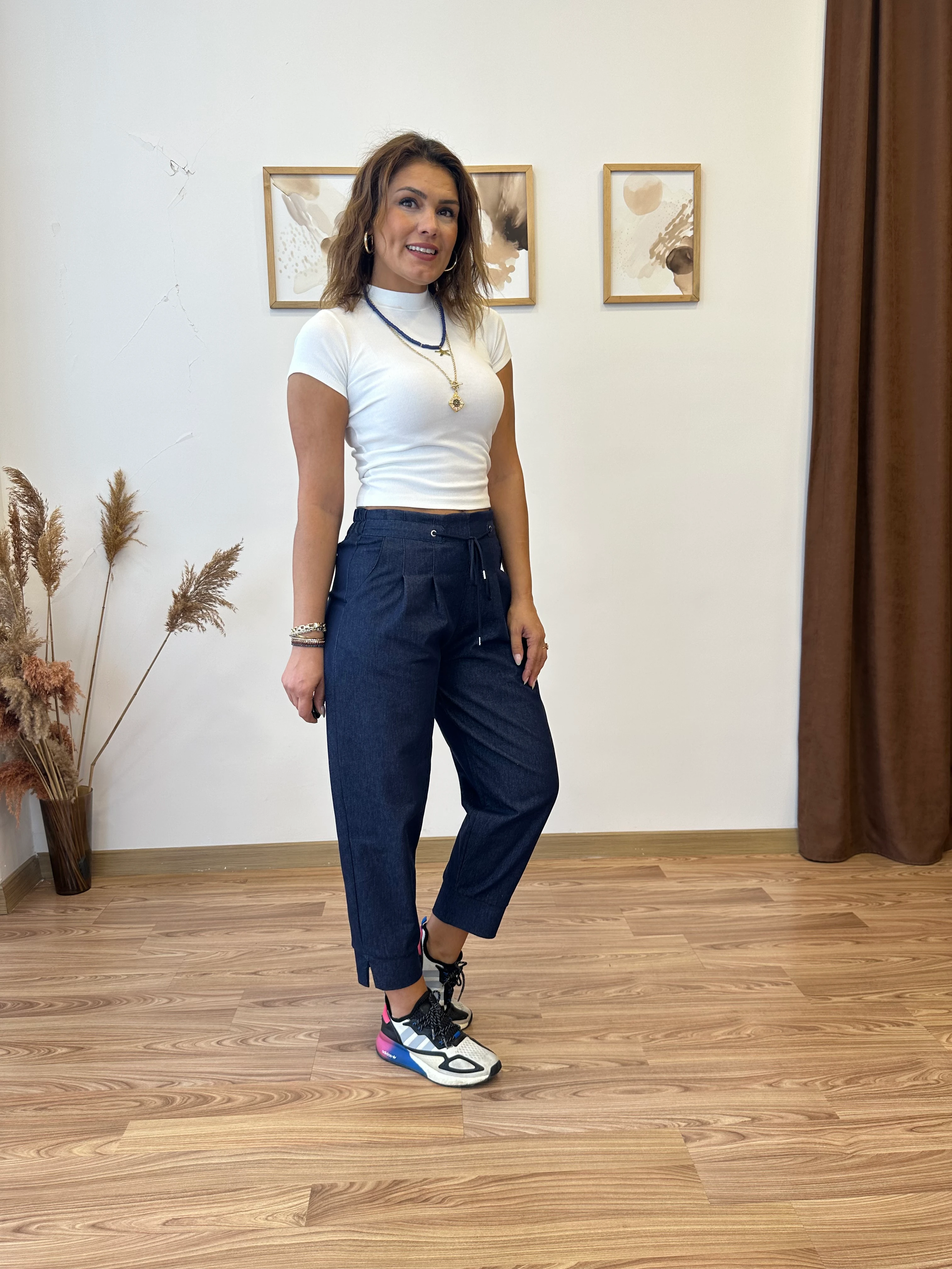 Jean Görünümlü Jogger Pantolon