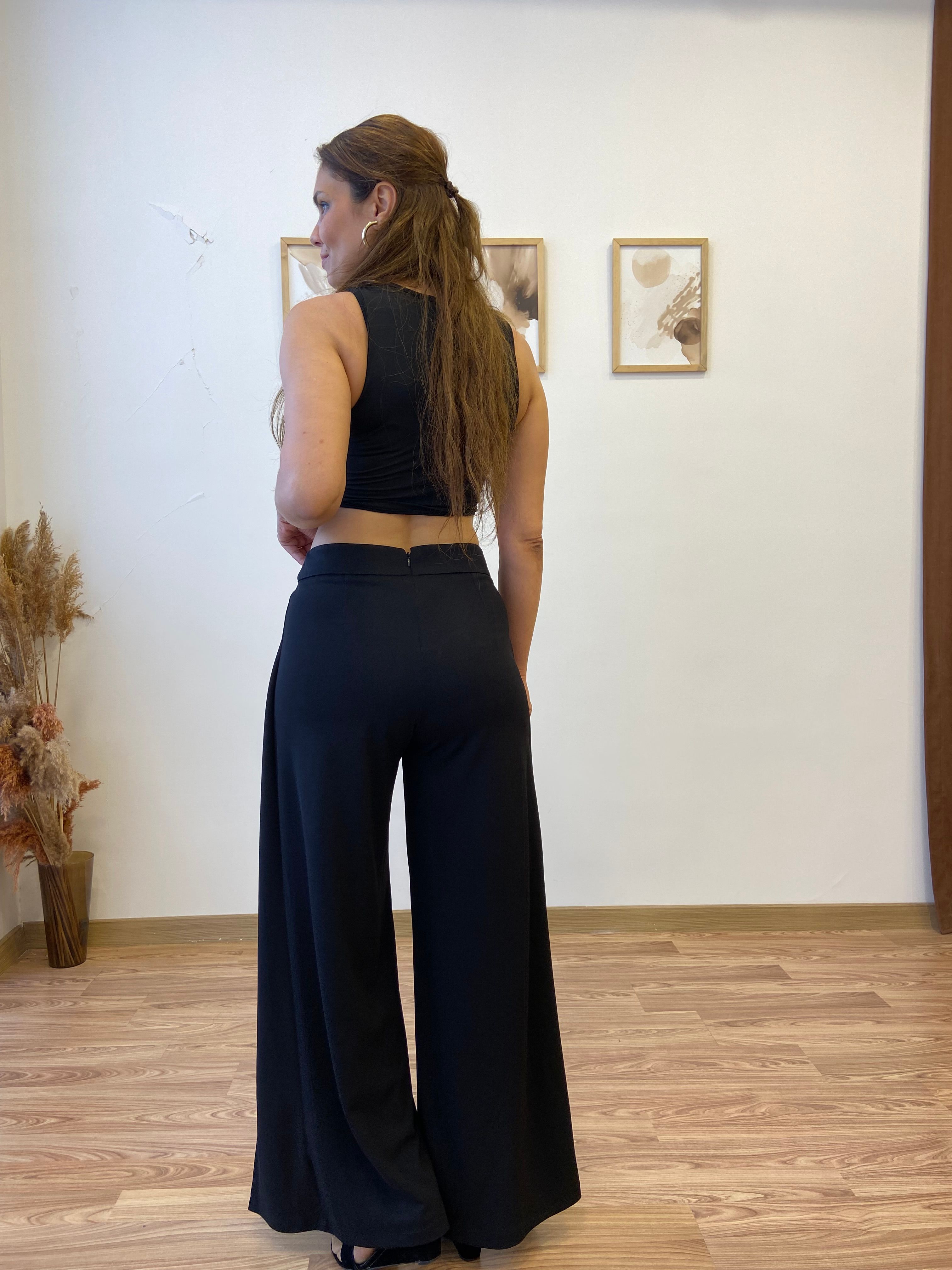 Yırtmaç Ve Kemer Detaylı Premium Pantolon
