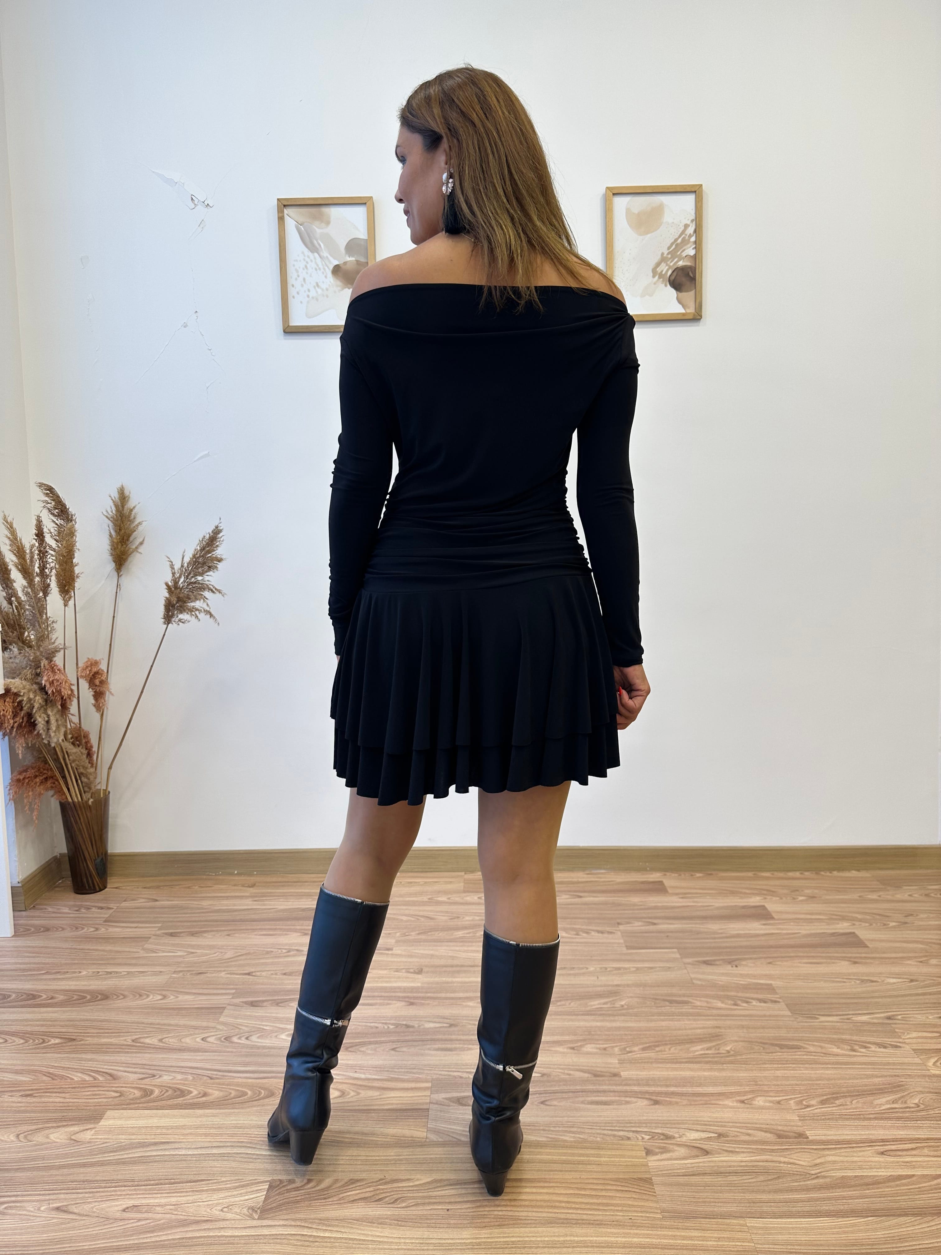 Drapeli Sandy Mini Elbise