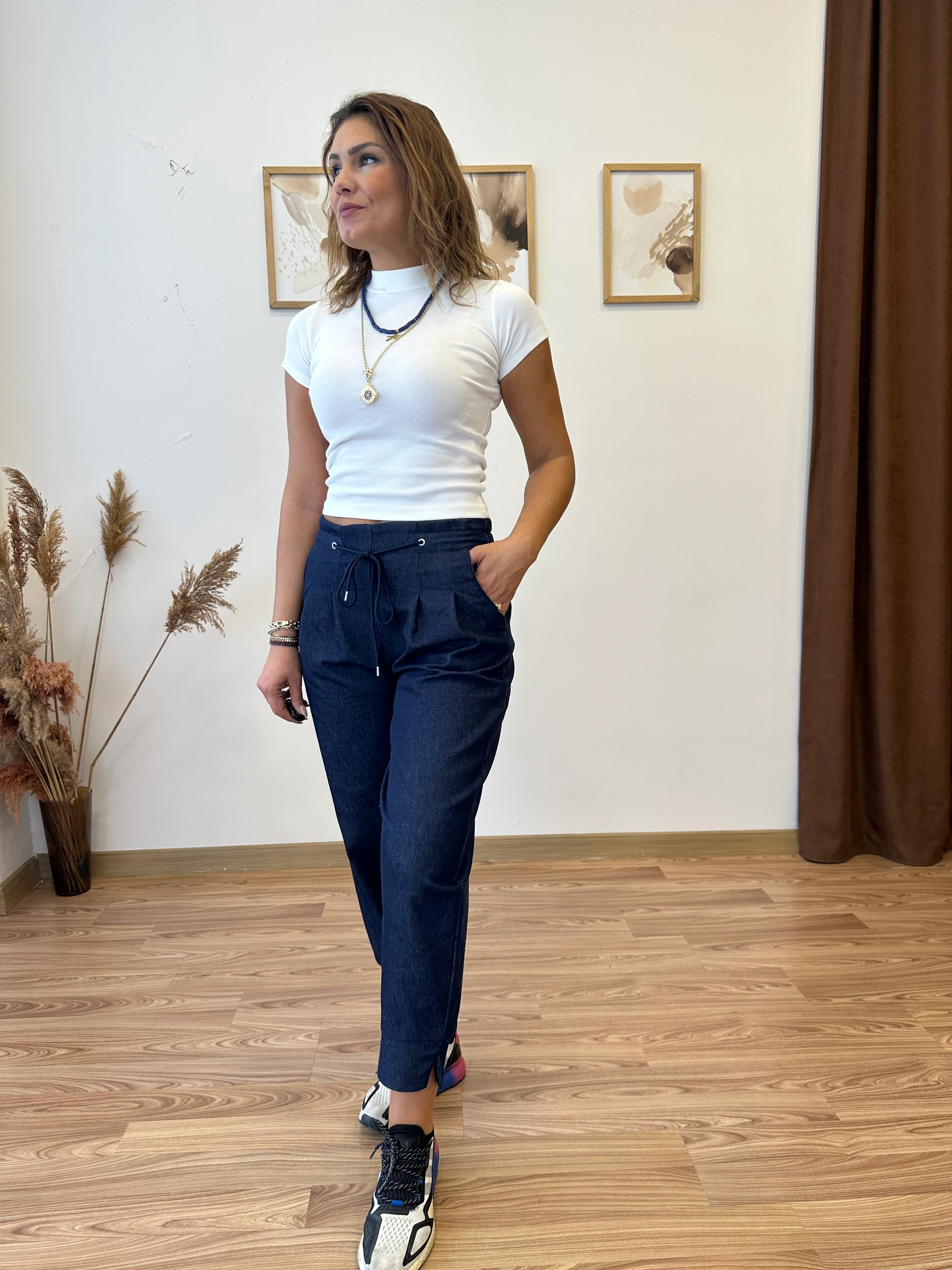 Jean Görünümlü Jogger Pantolon