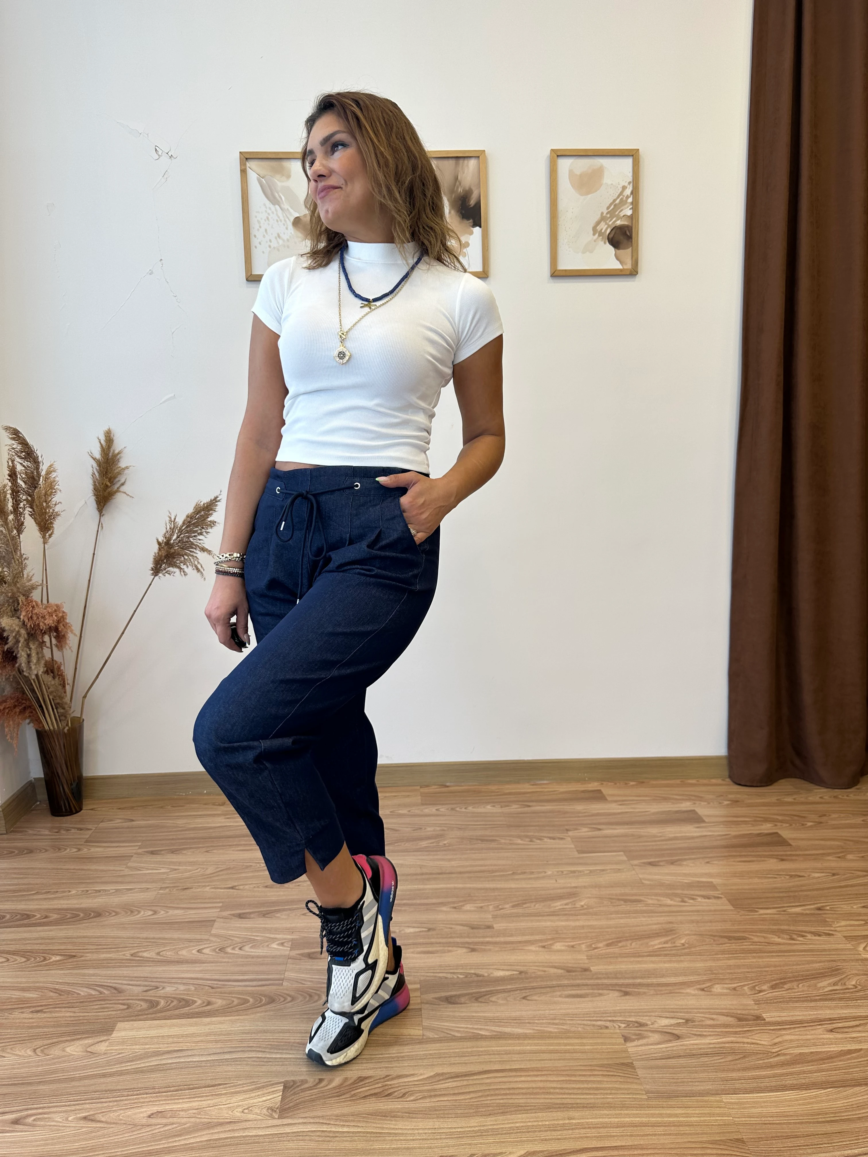 Jean Görünümlü Jogger Pantolon