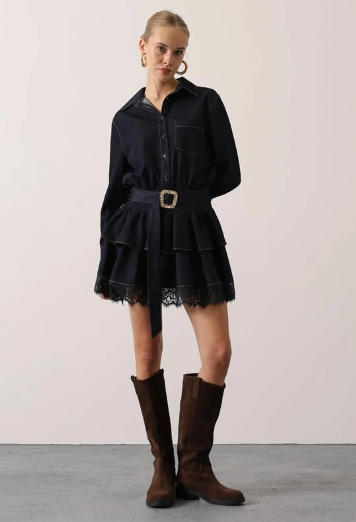 Dantelli Mini Jean Elbise