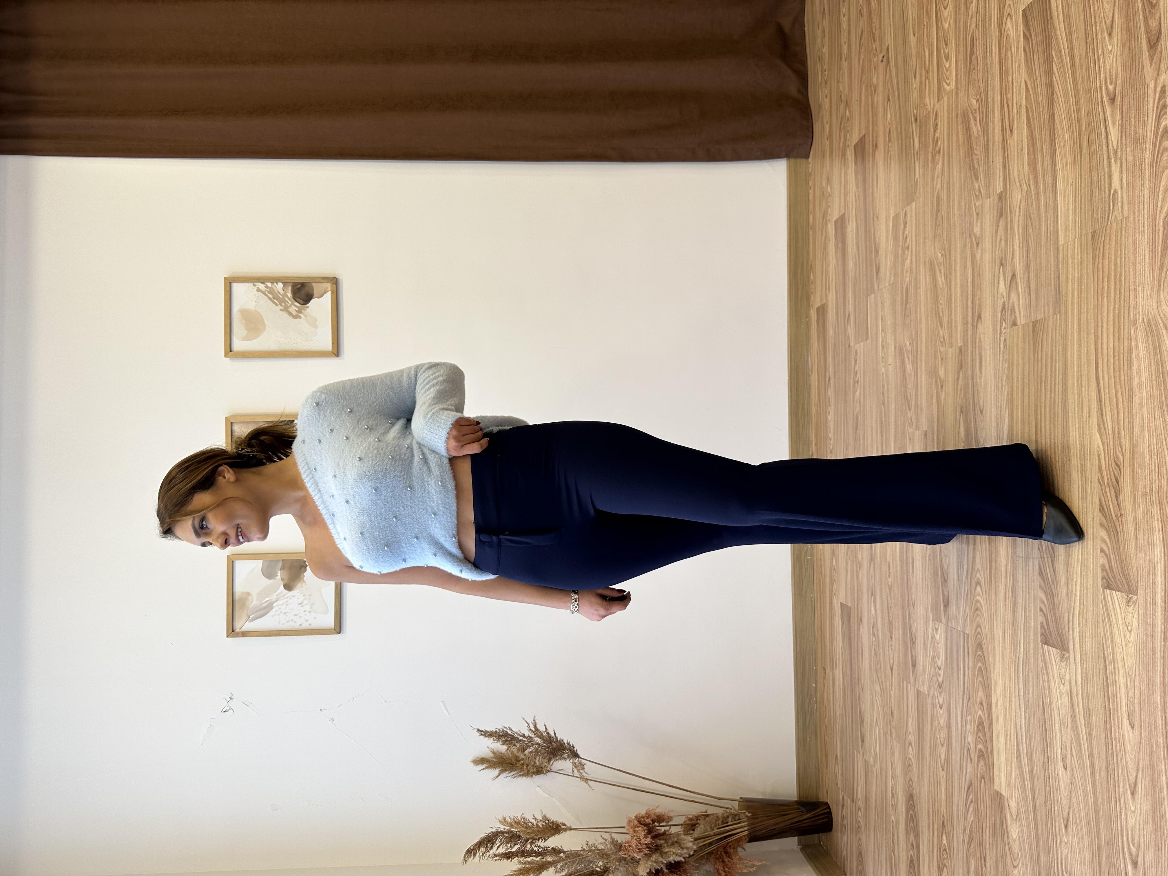 İspanyol Paça Krep Pantolon