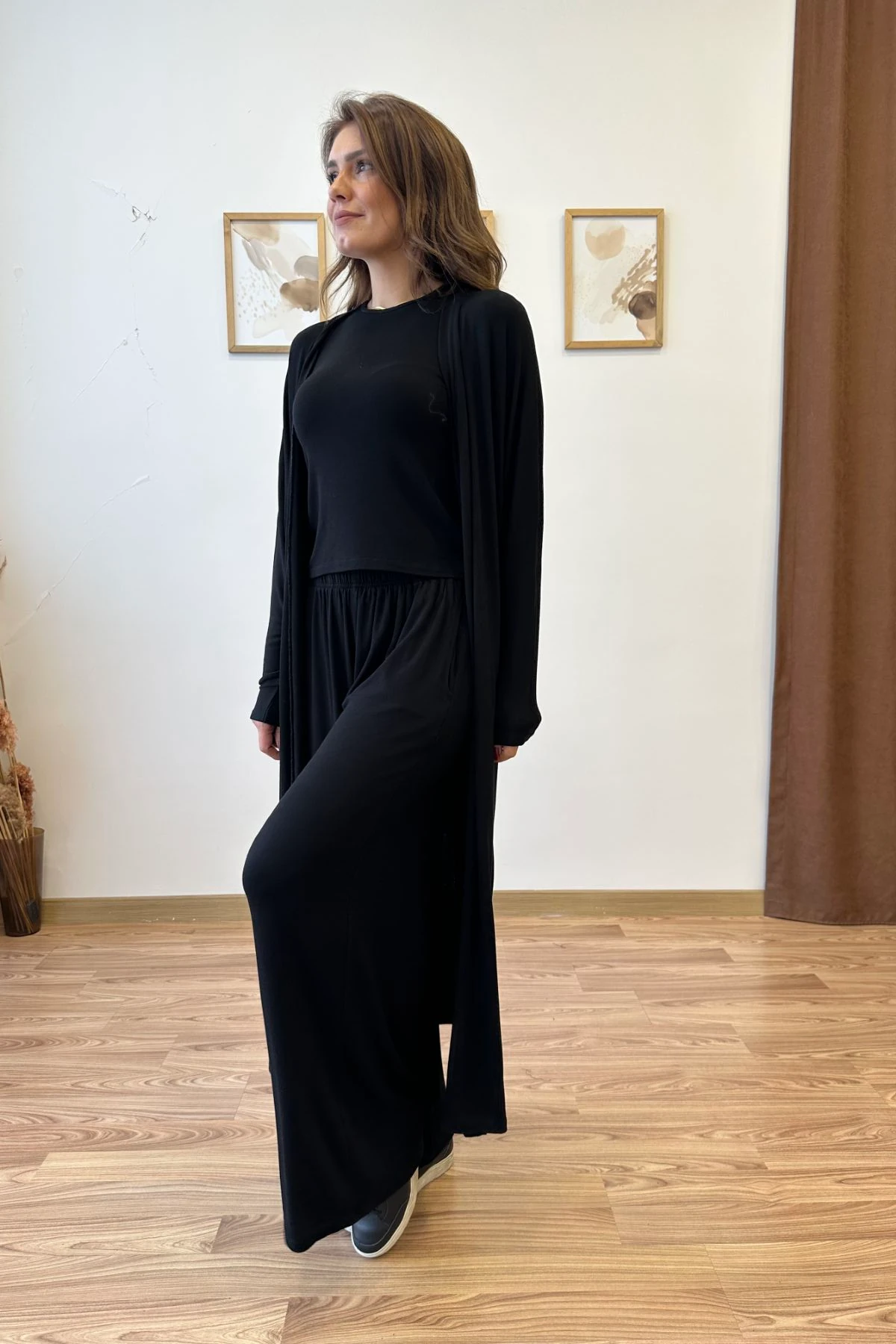 Üçlü Örme Triko Takım