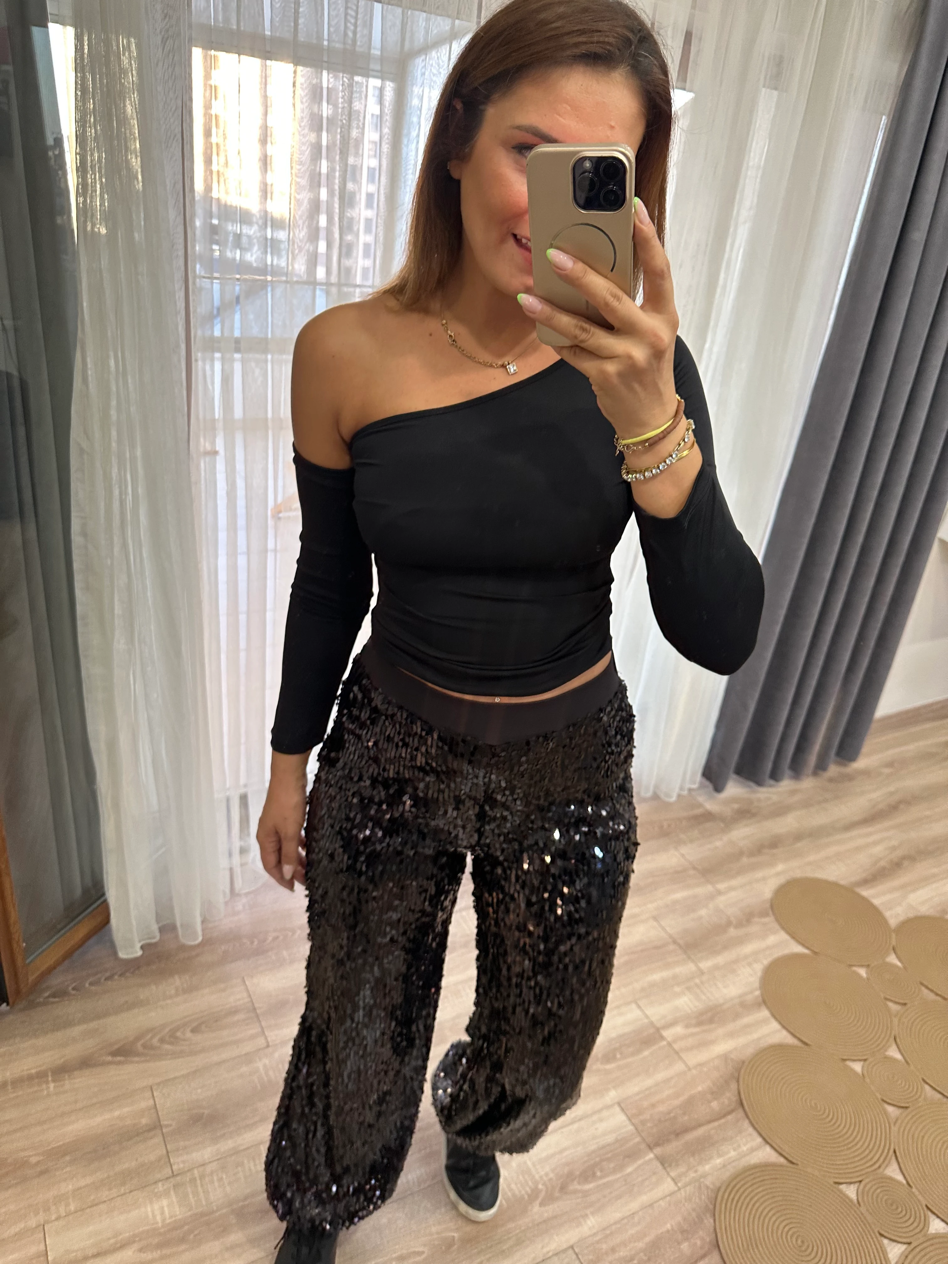 Payetli Jogger Pantolon