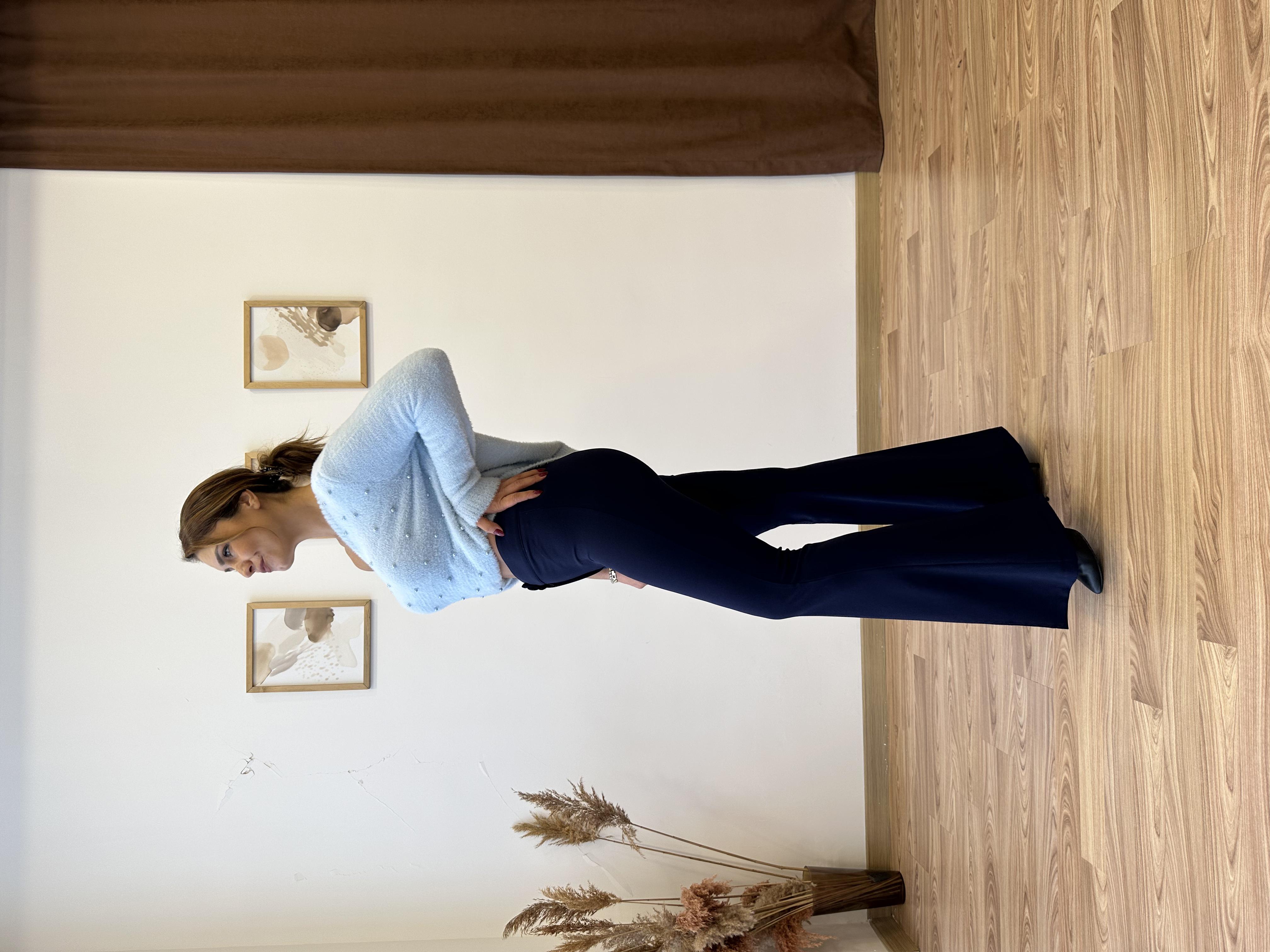 İspanyol Paça Krep Pantolon