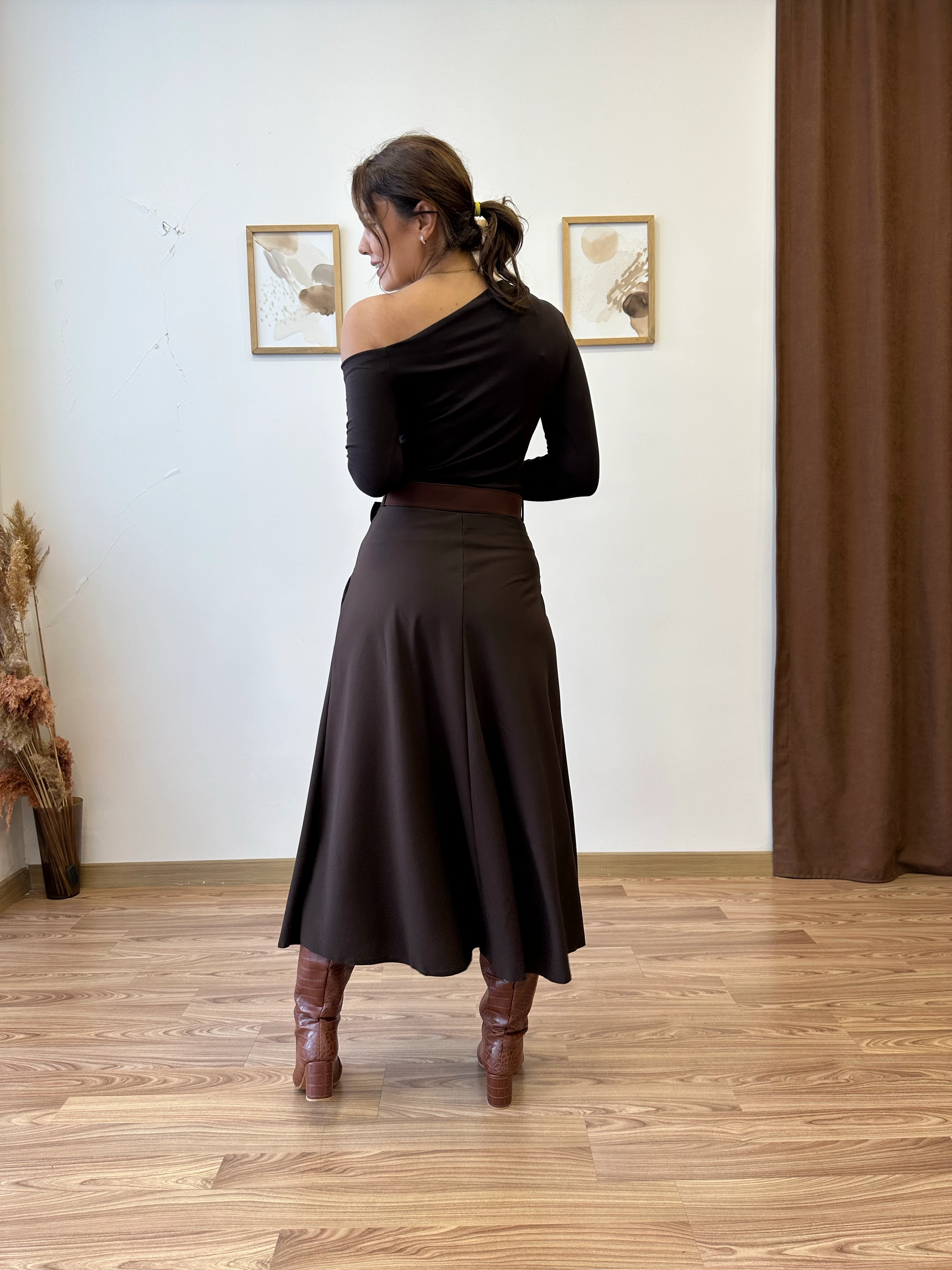 Yırtmaçlı Uzun Etek