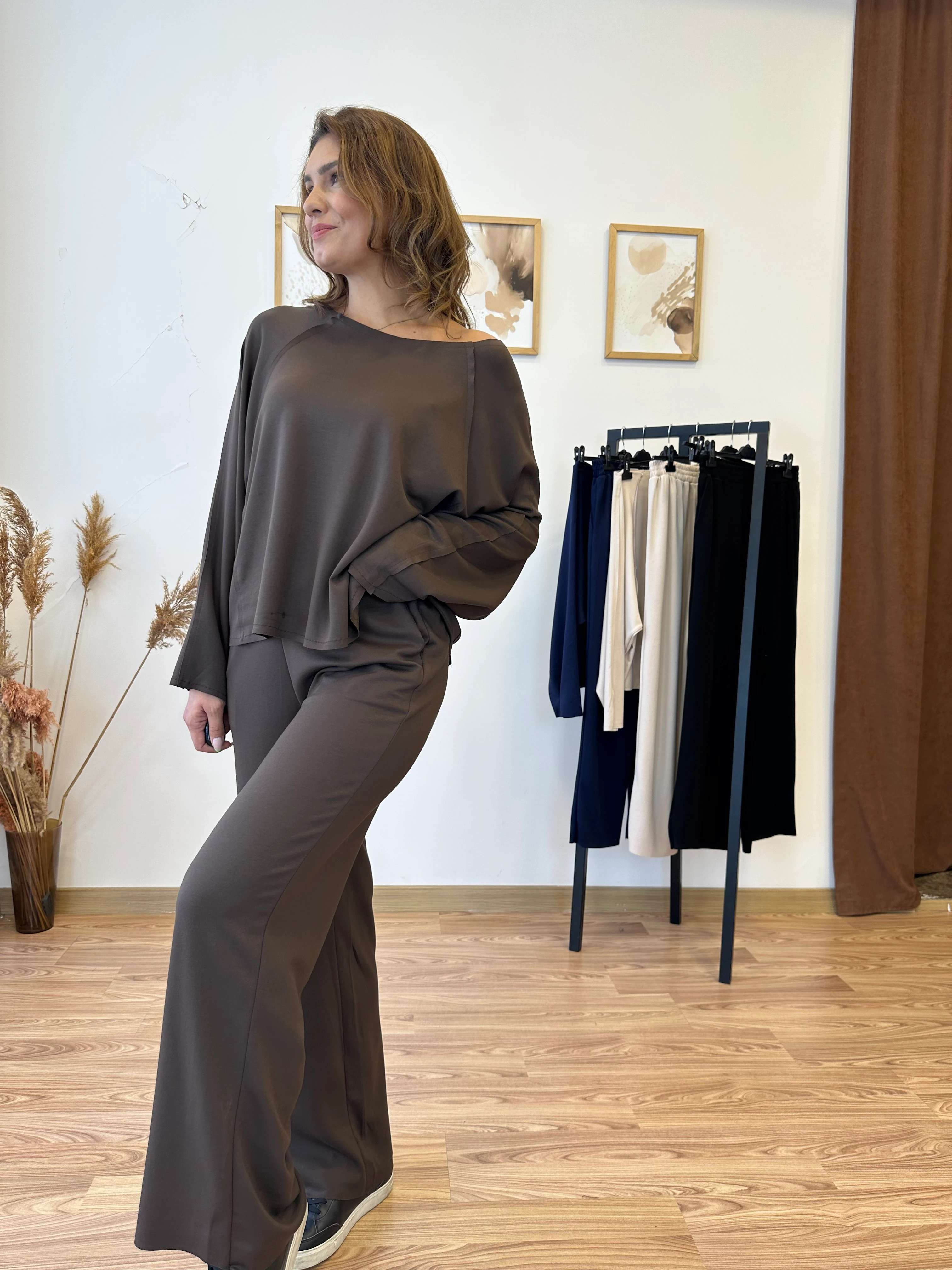 Oysho Kumaş Kayık Yakalı Takım