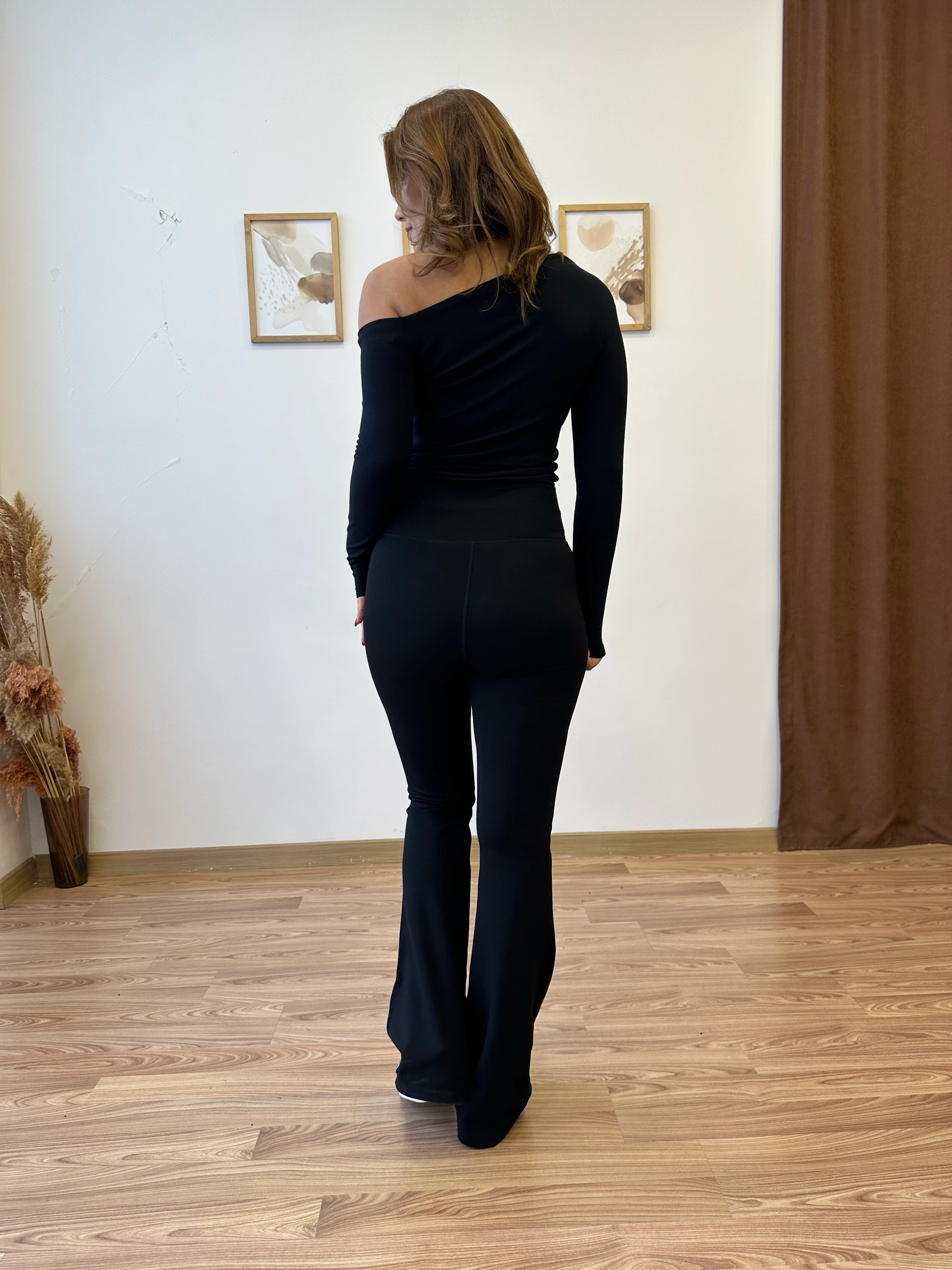 Çıtçıt Ve Fermuar Aksesuarlı İspanyol Paça Pantolon