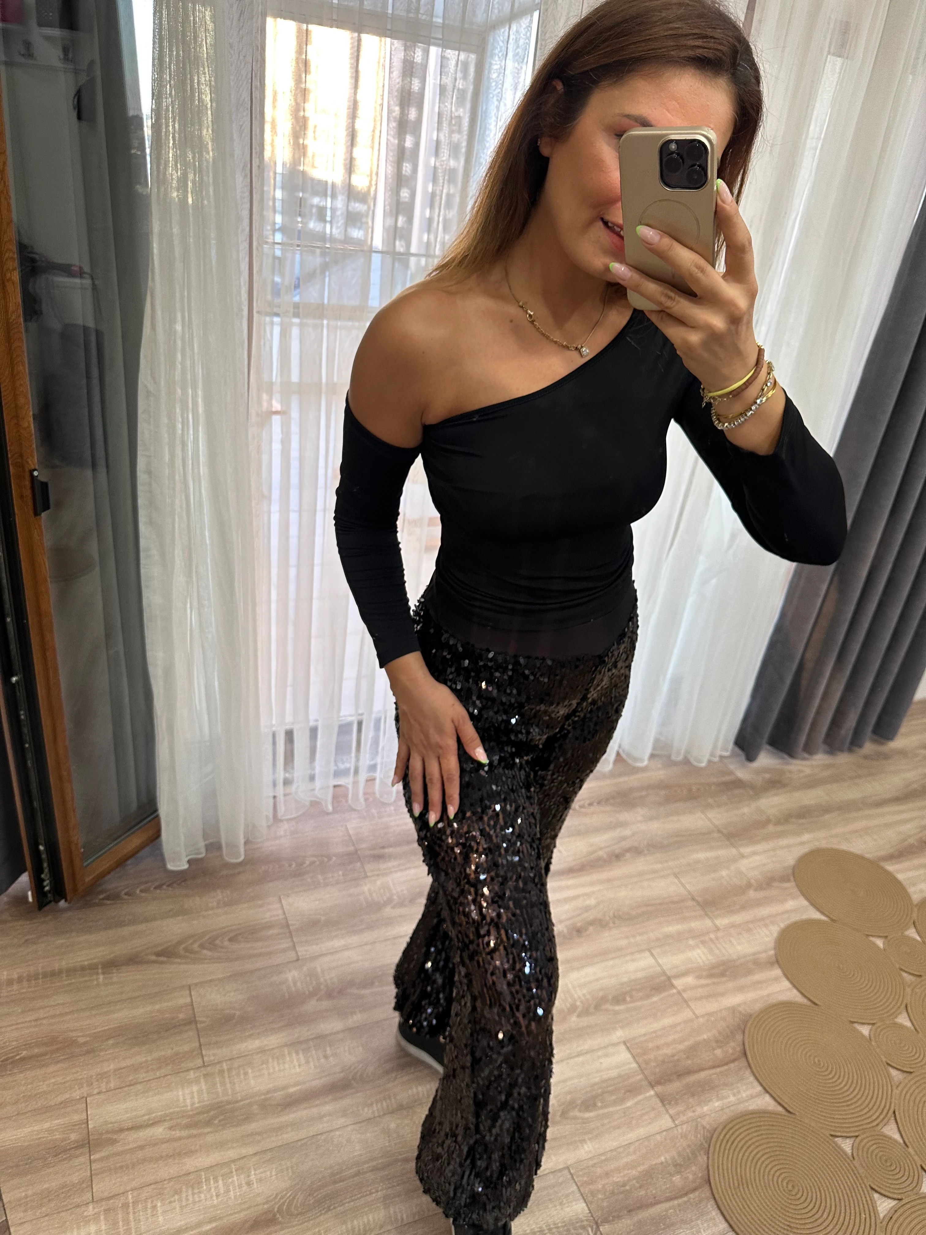 Payetli Jogger Pantolon