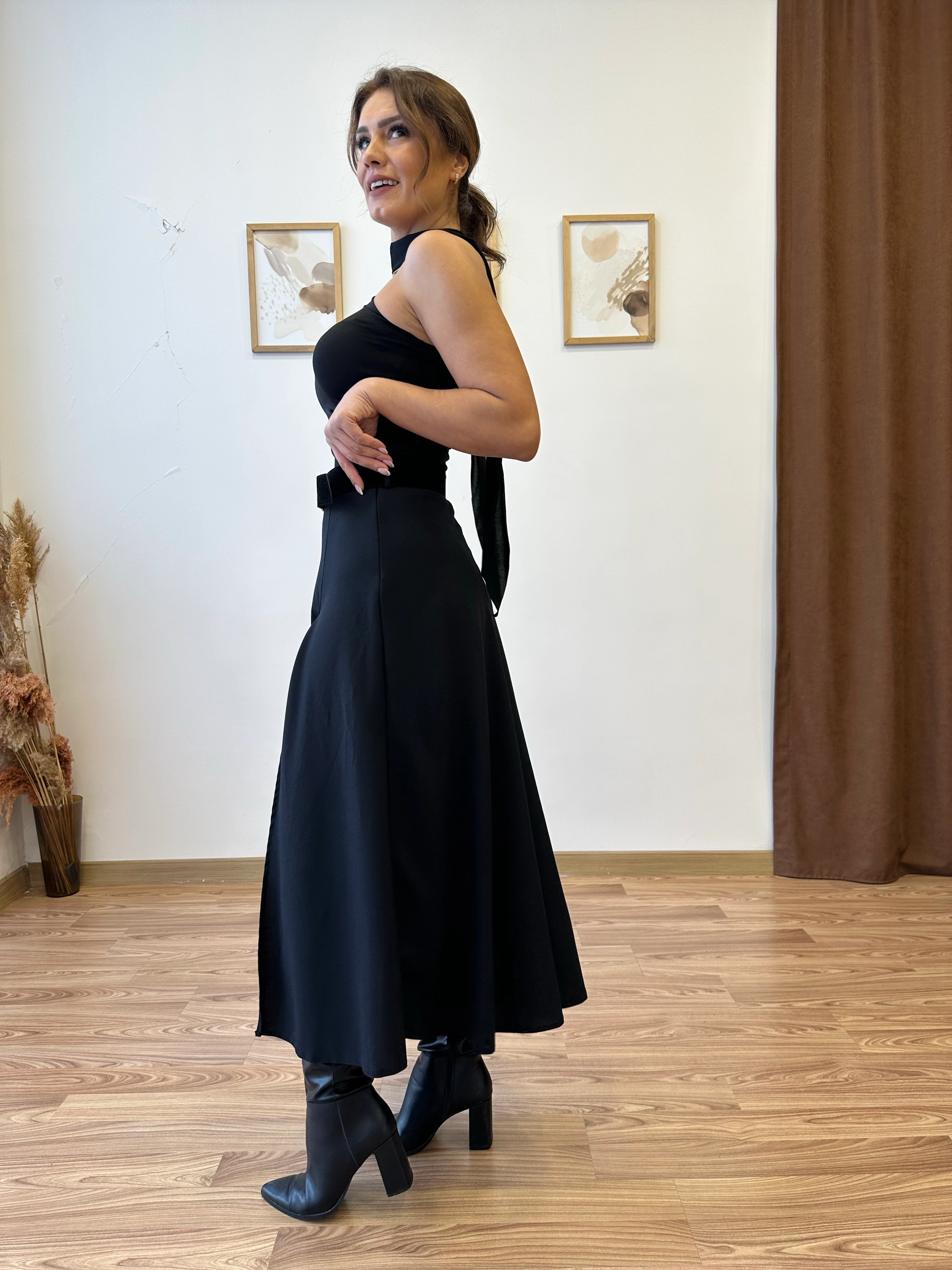 Yırtmaçlı Uzun Etek