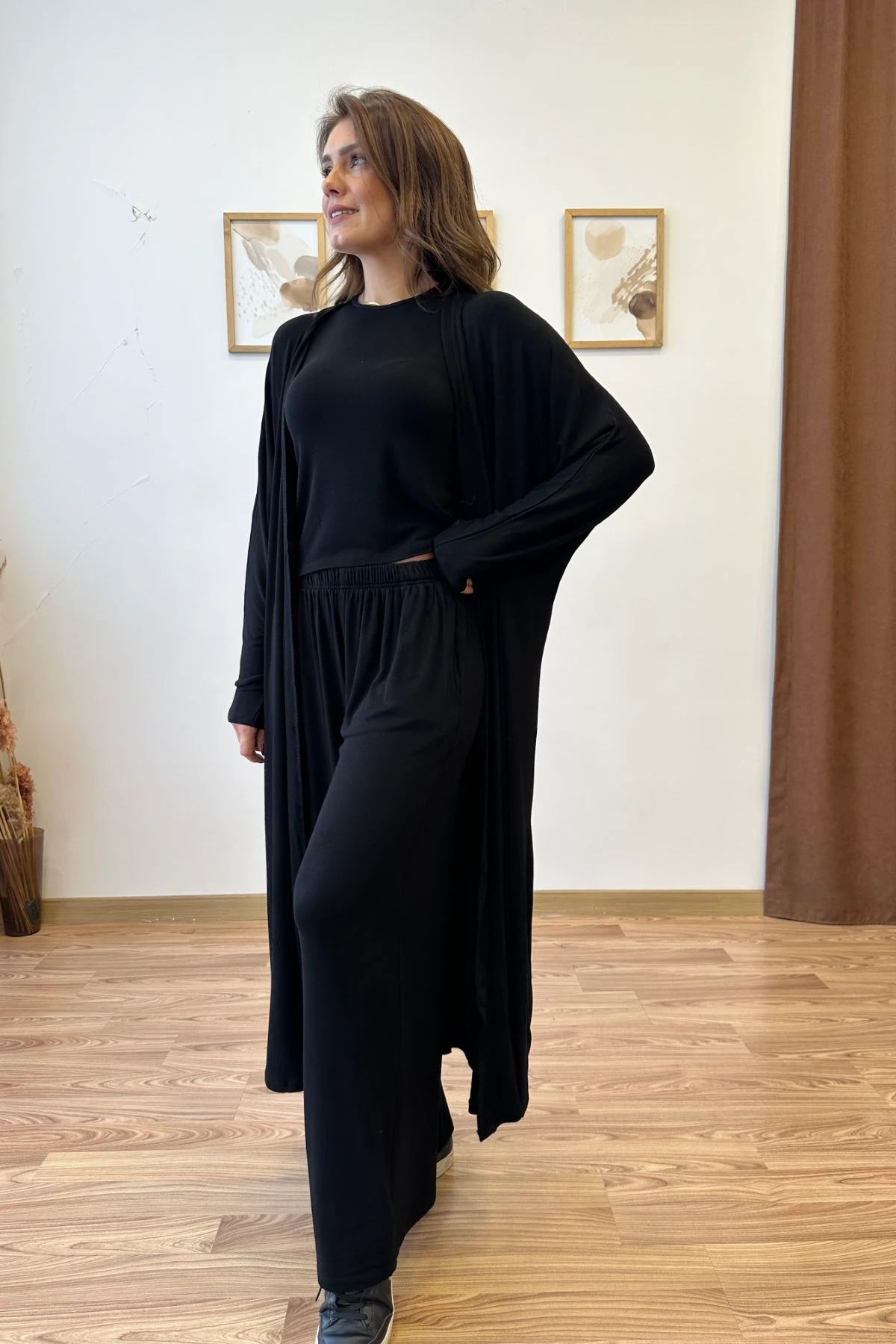 Üçlü Örme Triko Takım