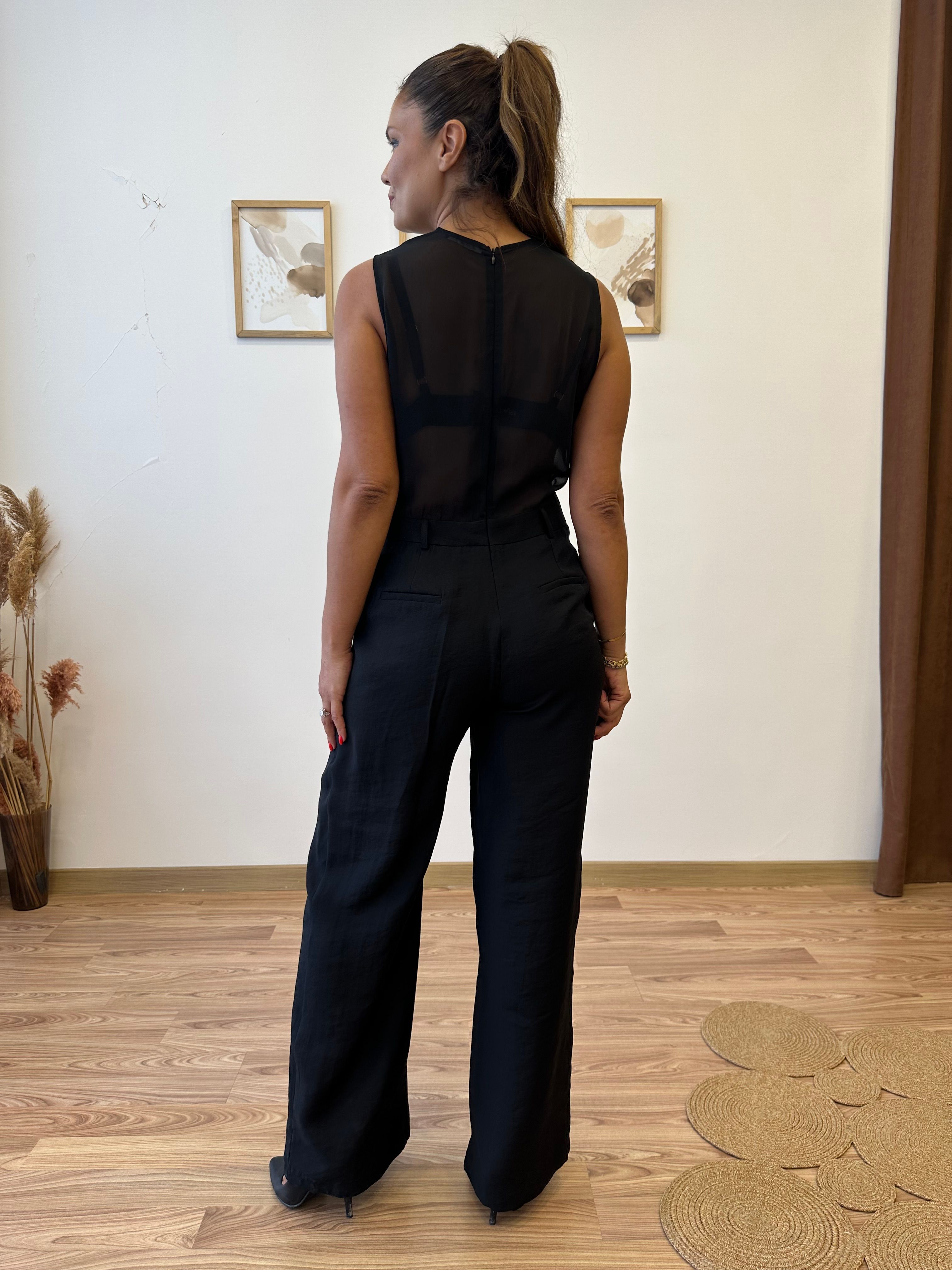 Transparan Büstiyer Detaylı Premium Tulum