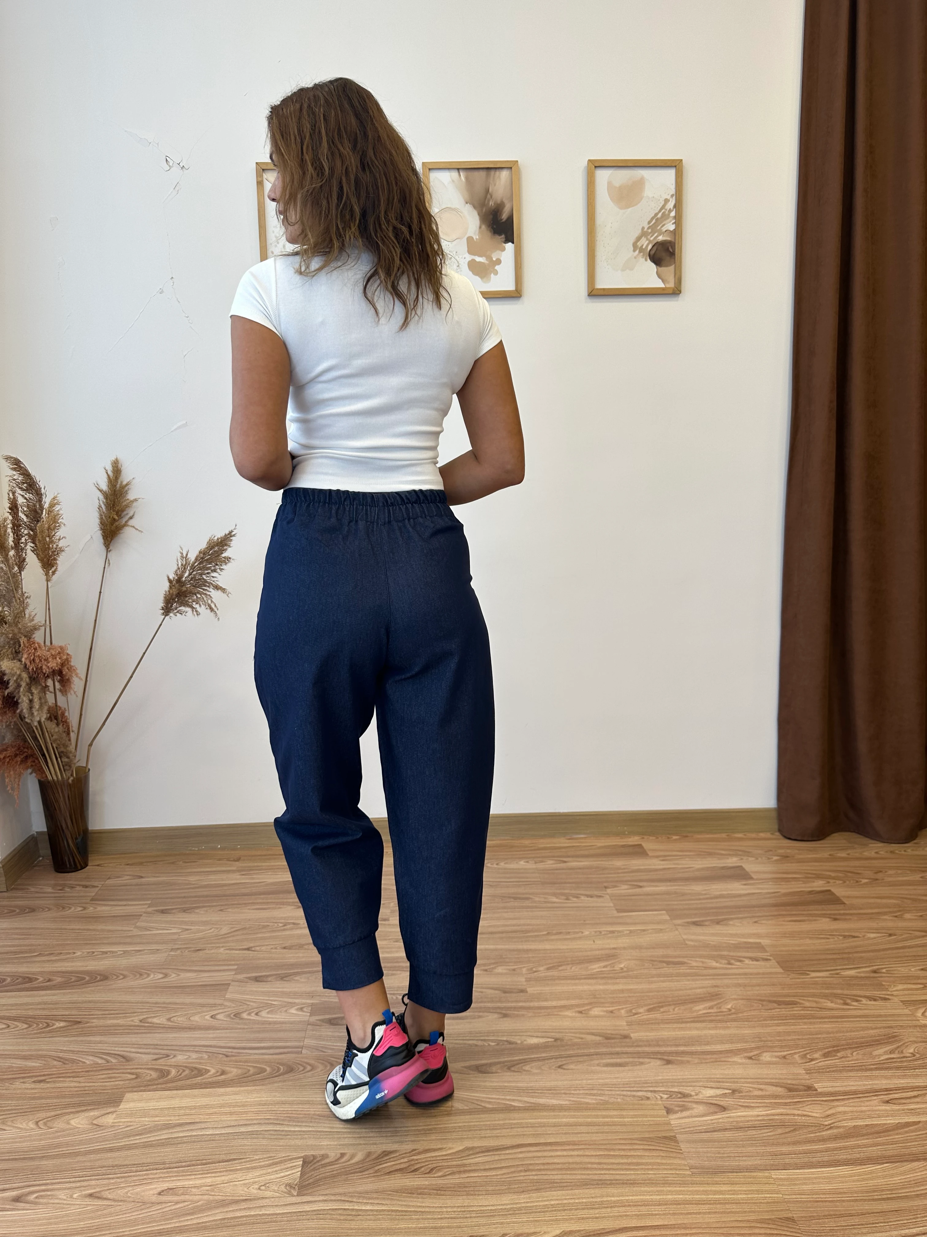 Jean Görünümlü Jogger Pantolon