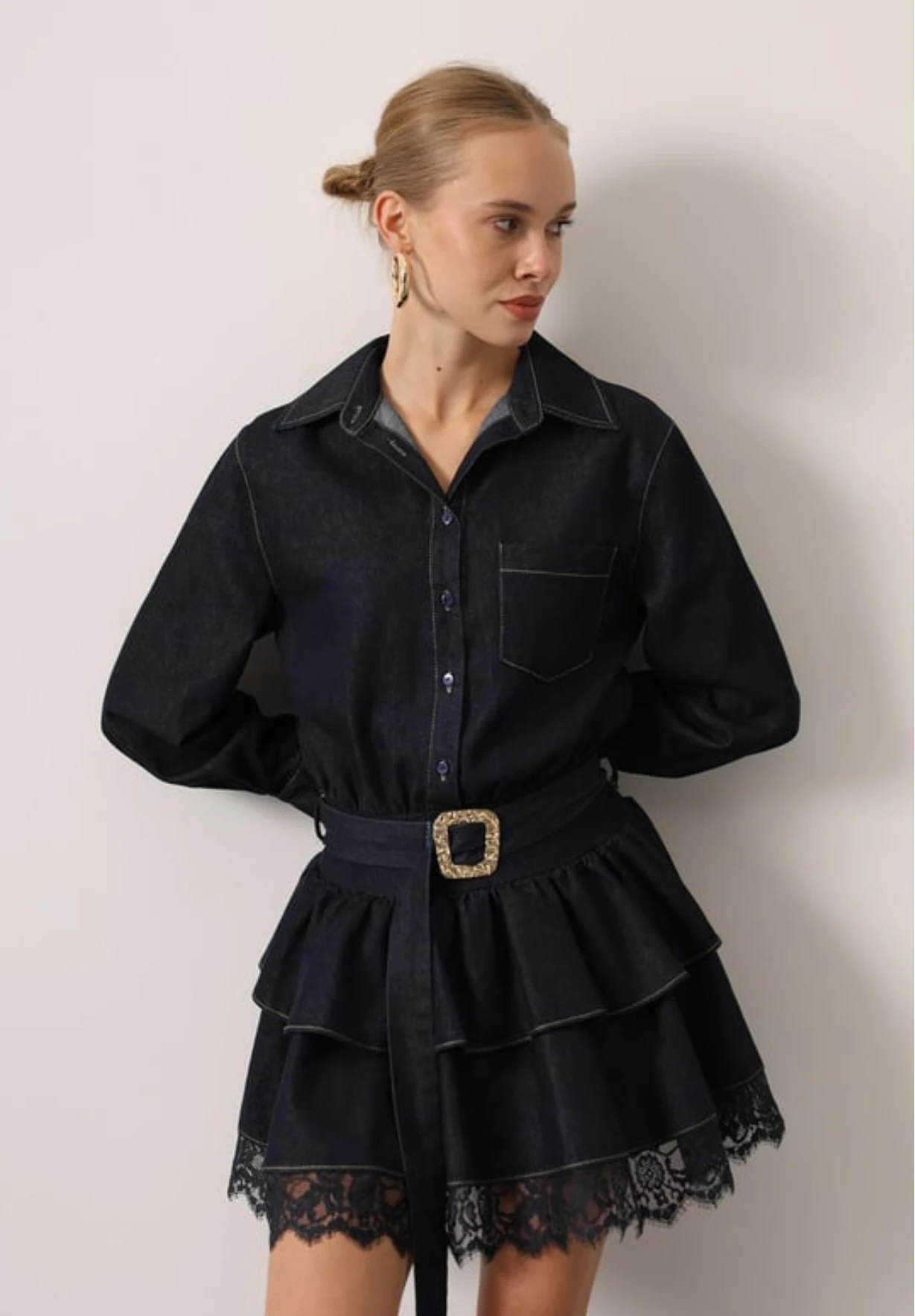 Dantelli Mini Jean Elbise