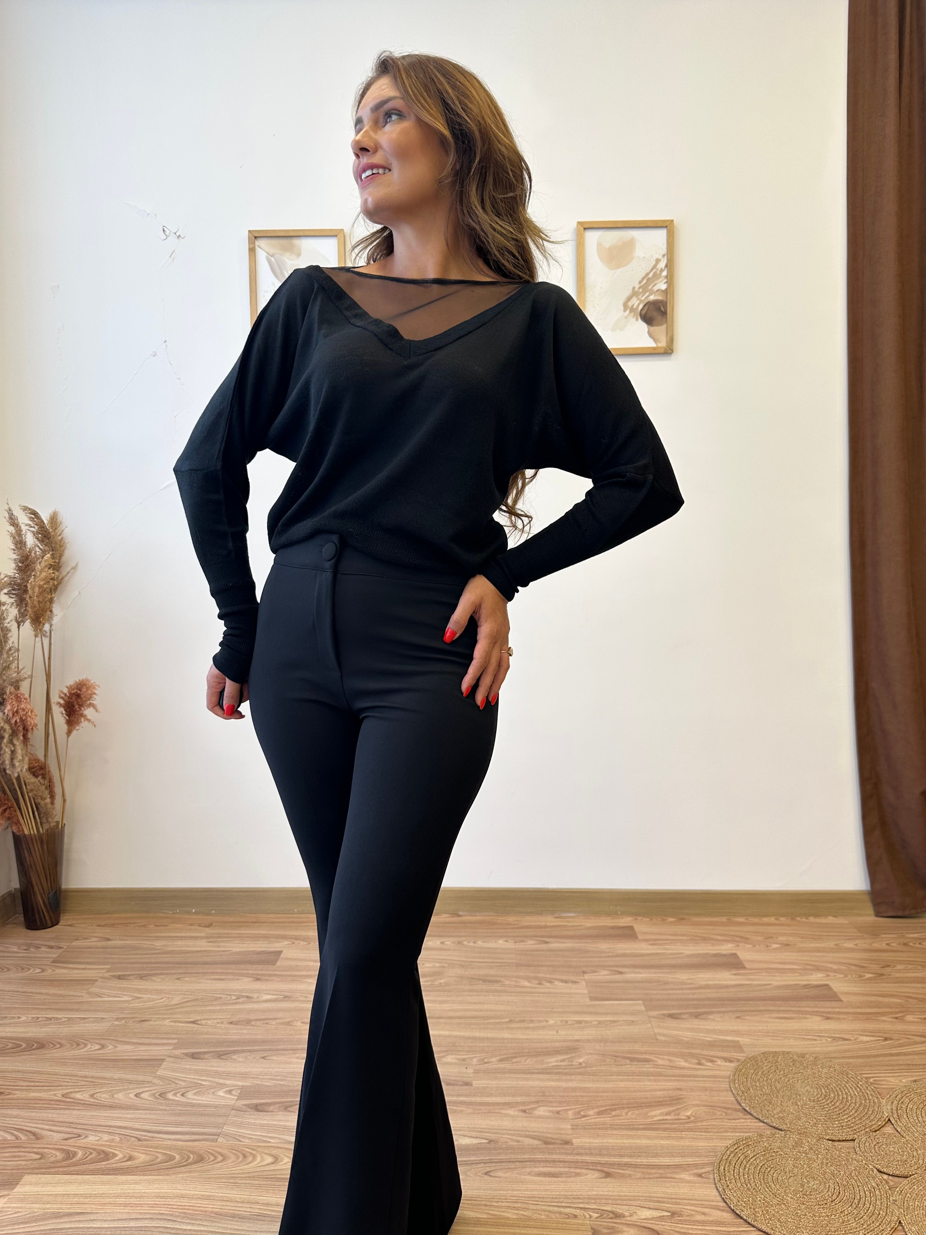 İspanyol Paça Krep Pantolon