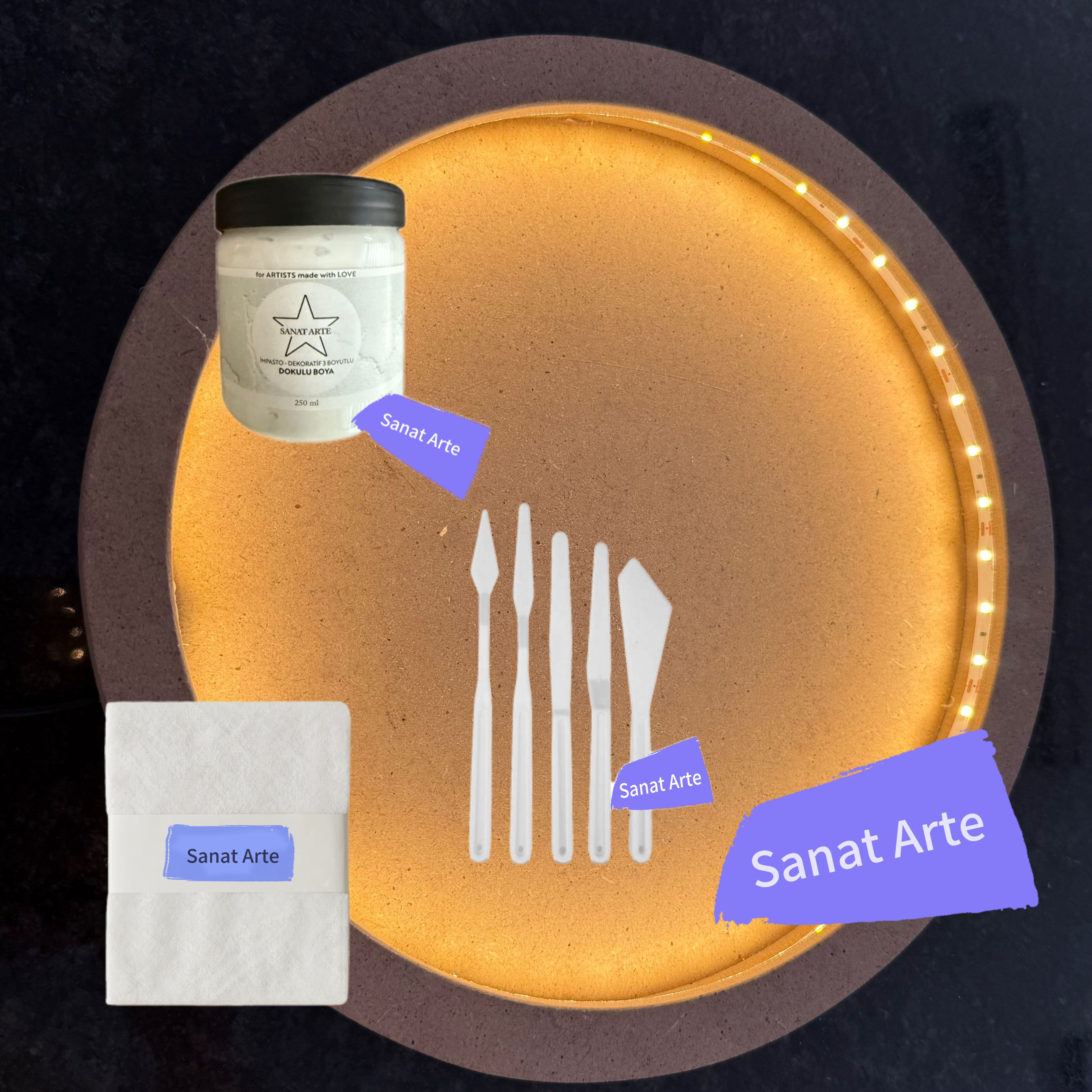 3D Moon Lamp Kit - 3 Boyutlu Ay Lamba Kiti