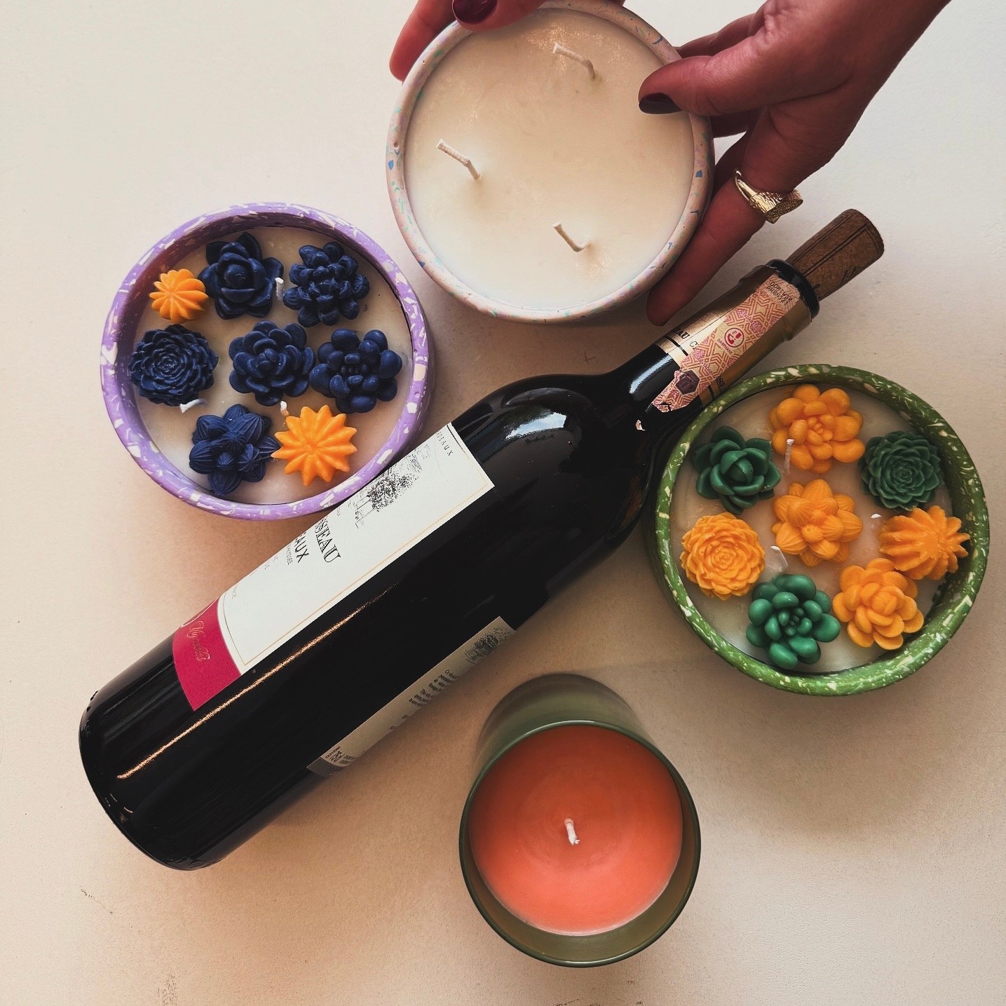 CANDLE and WINE