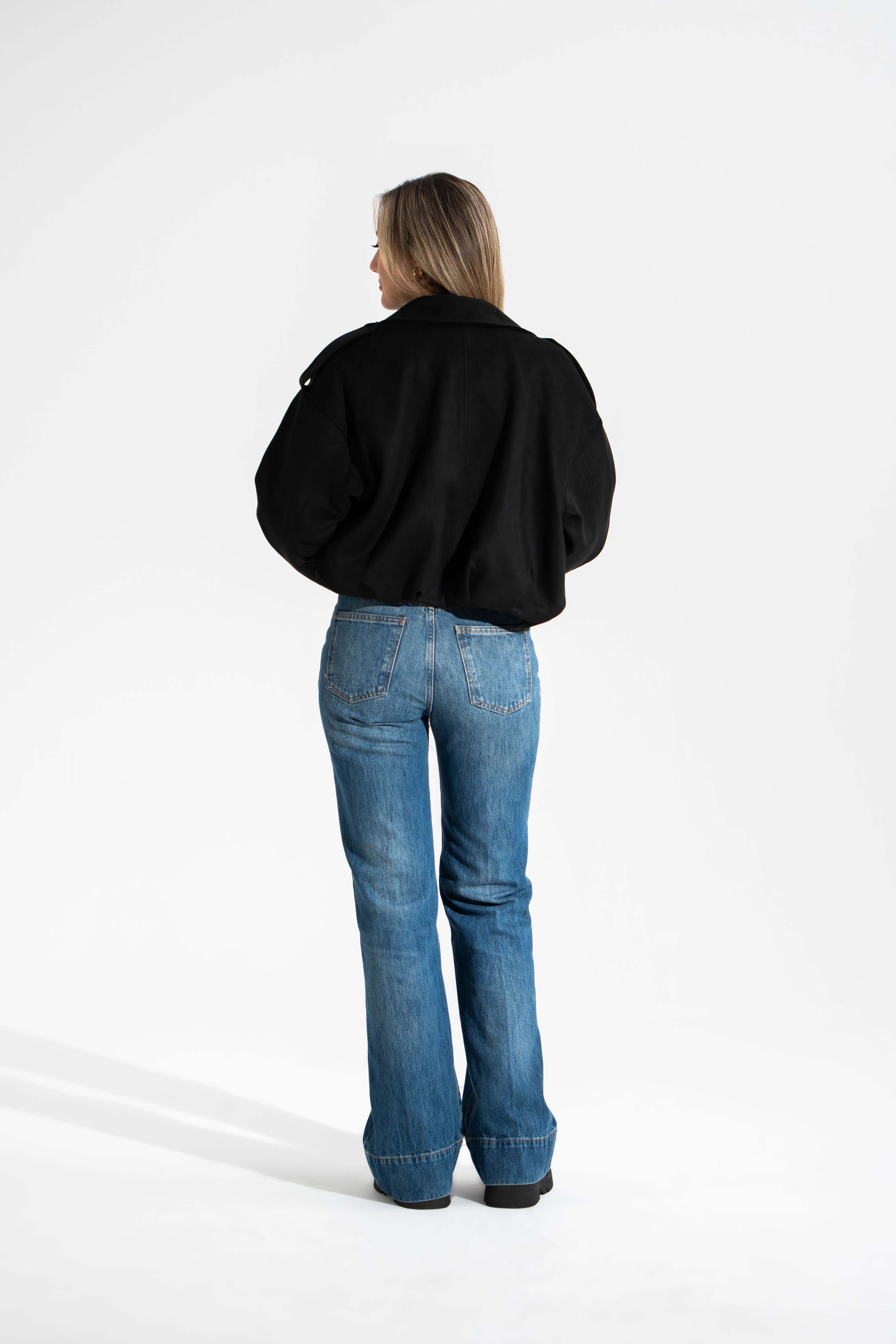 Suni Süet,Bomber Mont-Siyah