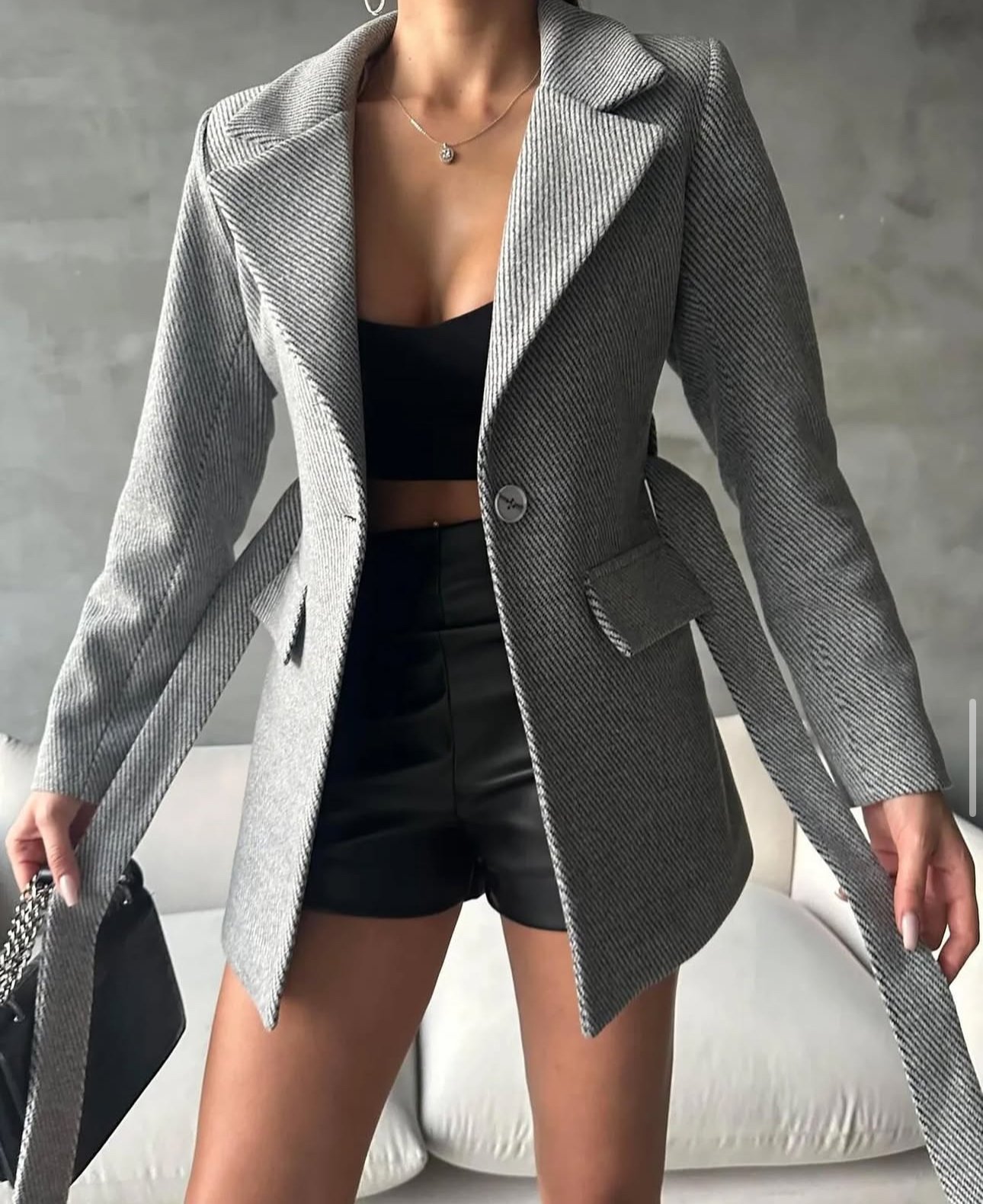 Blazer Model Kaşe Kaban