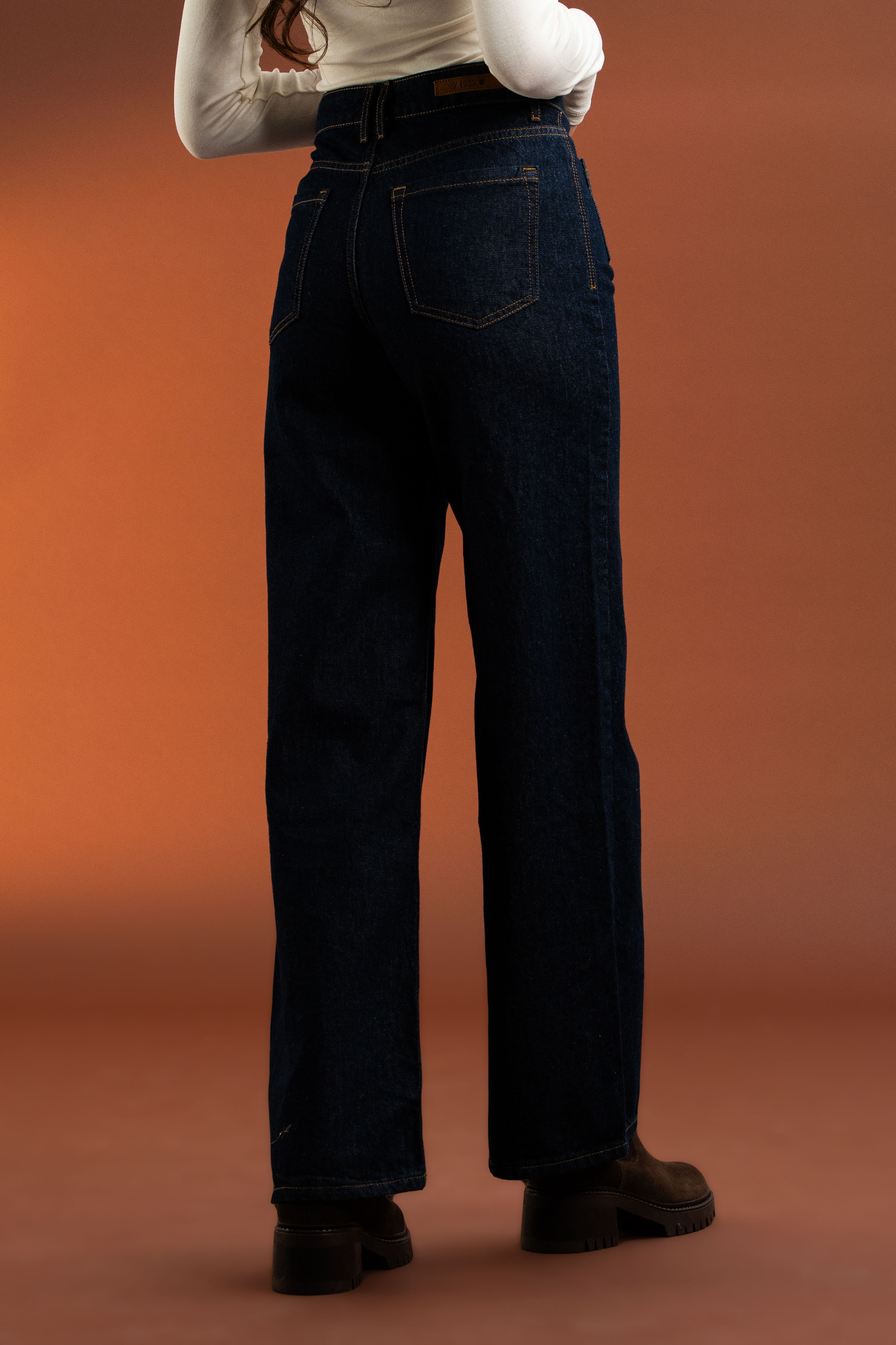 Ön Cep Aksesuar Detaylı,Koyu Lacivert Kot Pantolon