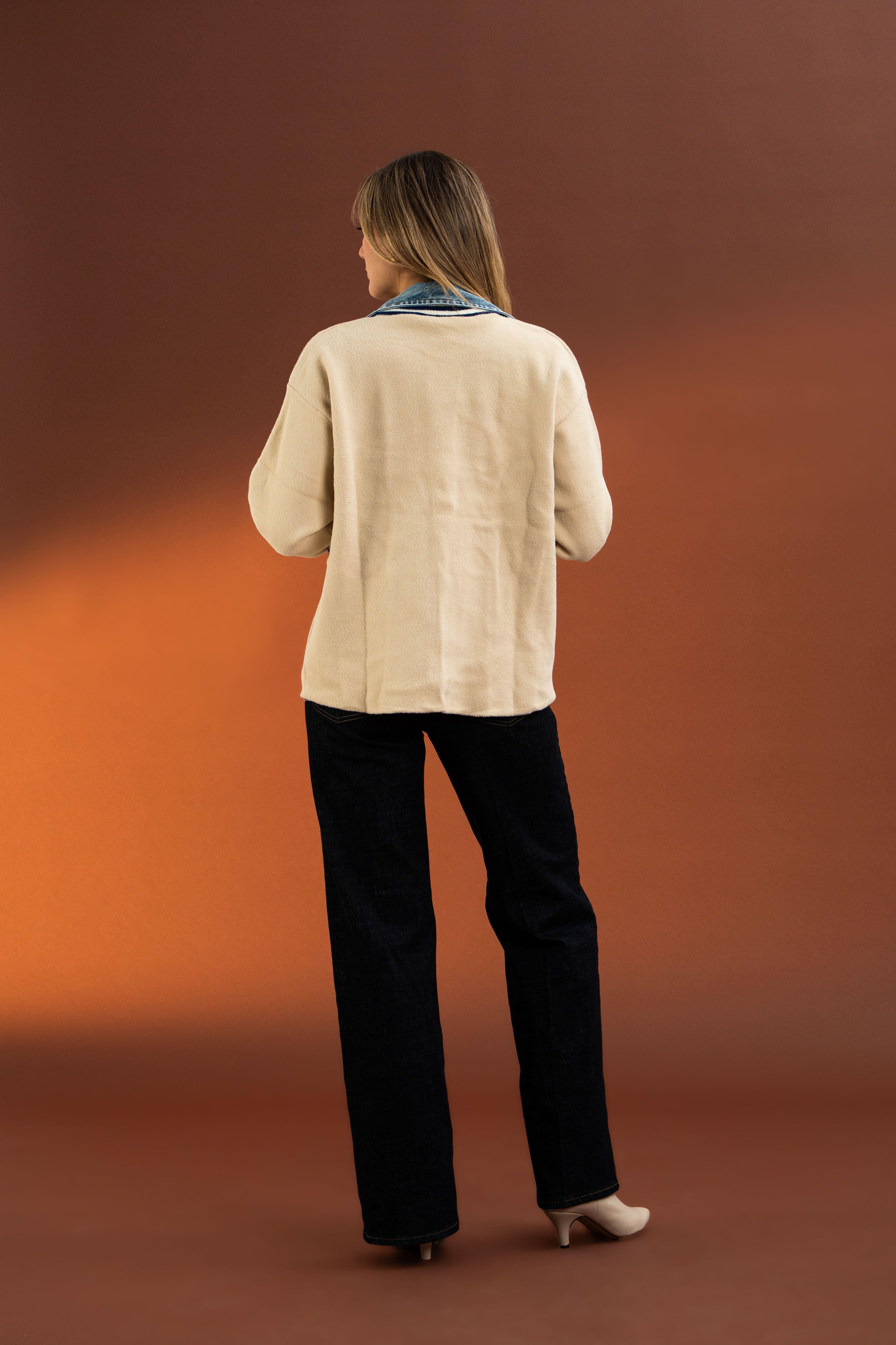 Kot Detaylı,Yumoş Hırka-Bej