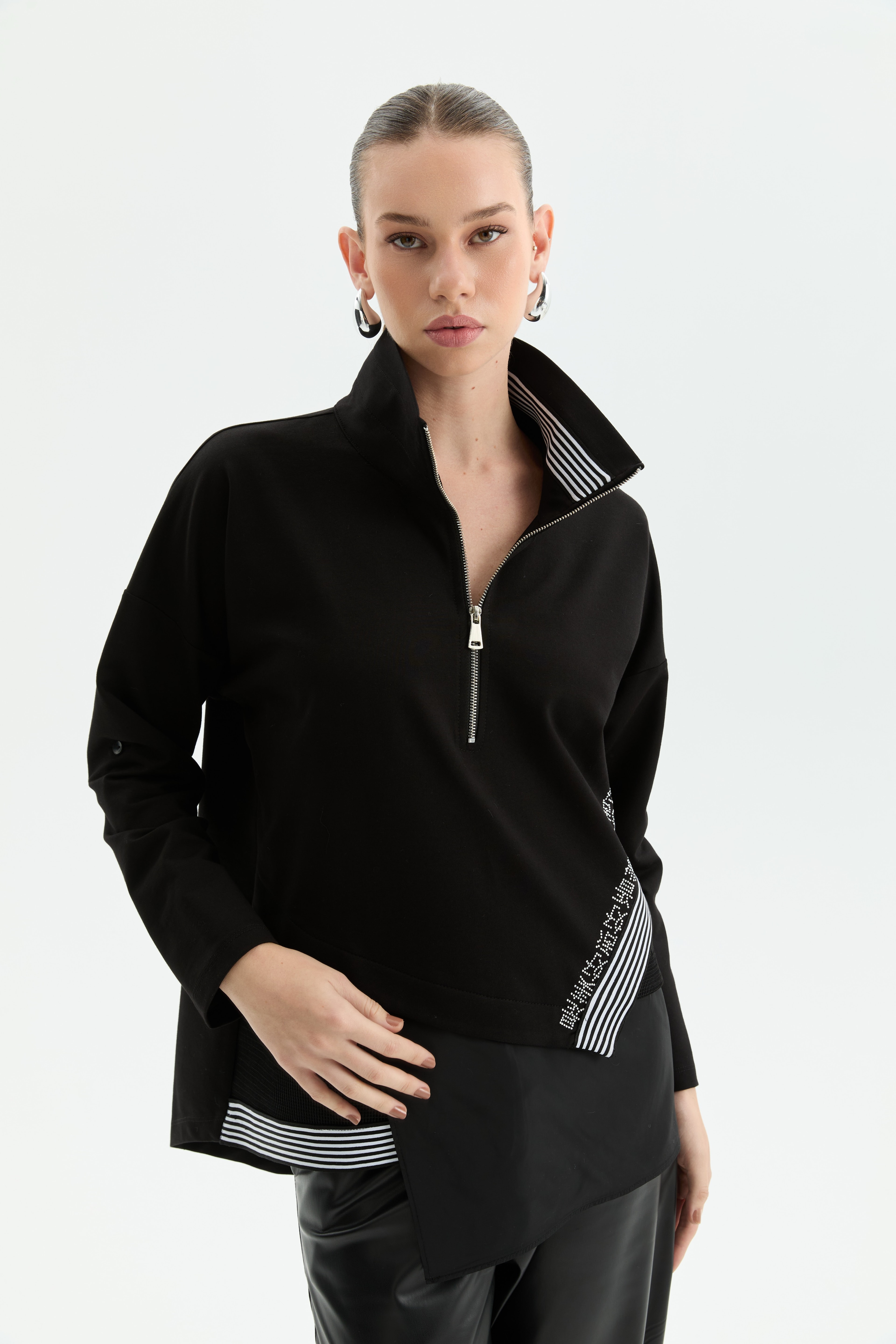 Tasarım,Paraşüt Detaylı,Fermuar Yakalı Sweet