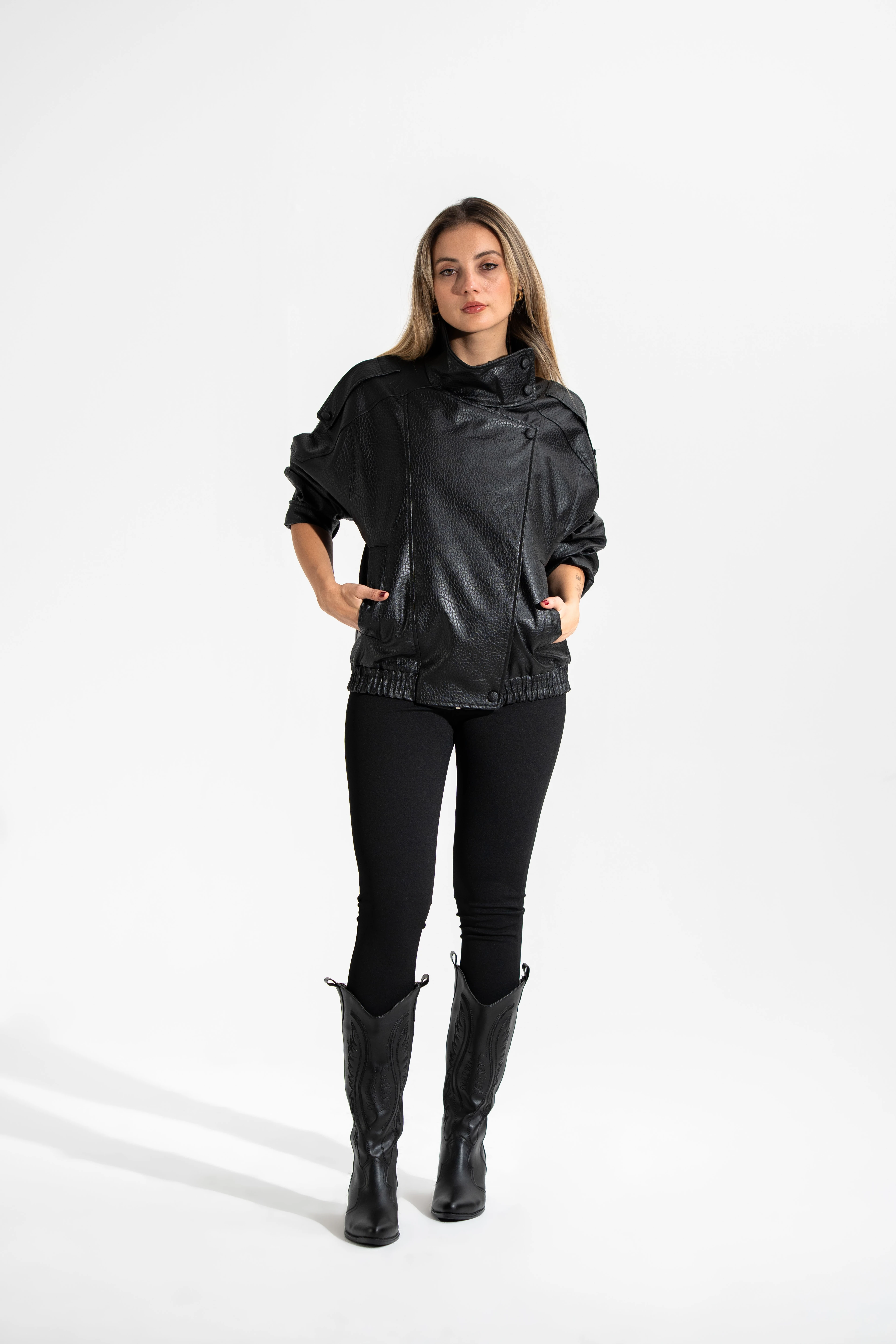 Wintage Bomber Model Suni Deri Mont