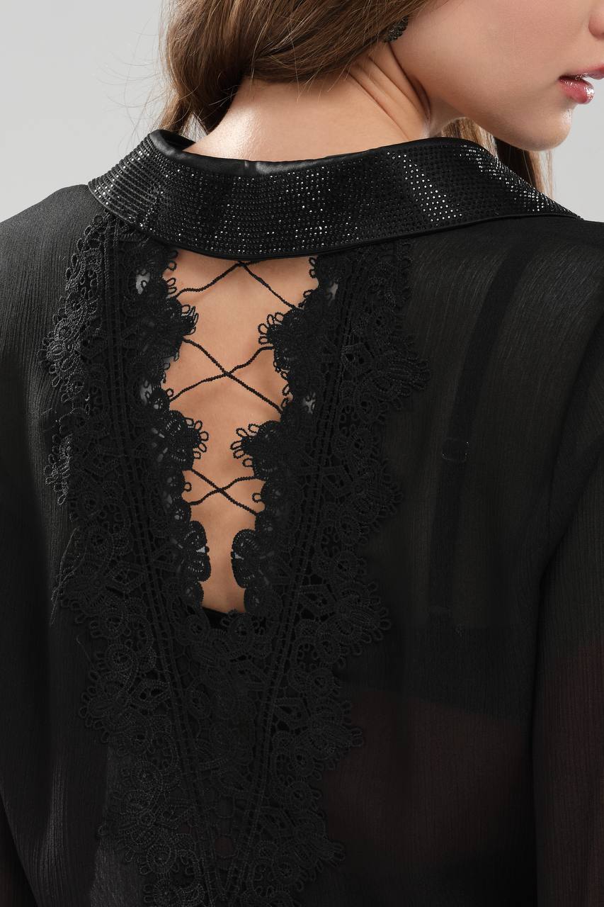 Işıltılı Gömlek-Etek Takım